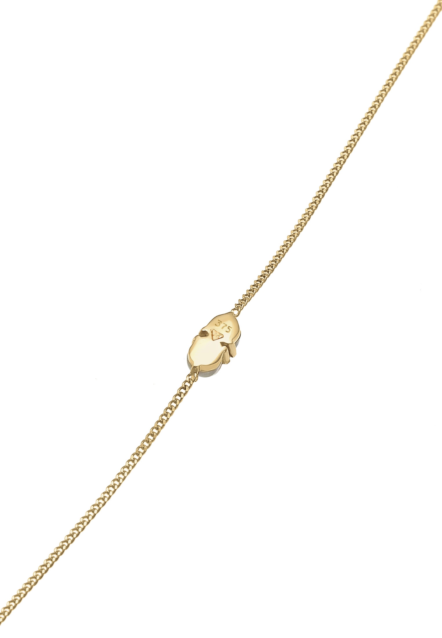 Elli Premium Armkette »Armband Mondstein Labradorit Rund Basic 375 Gelbgold«