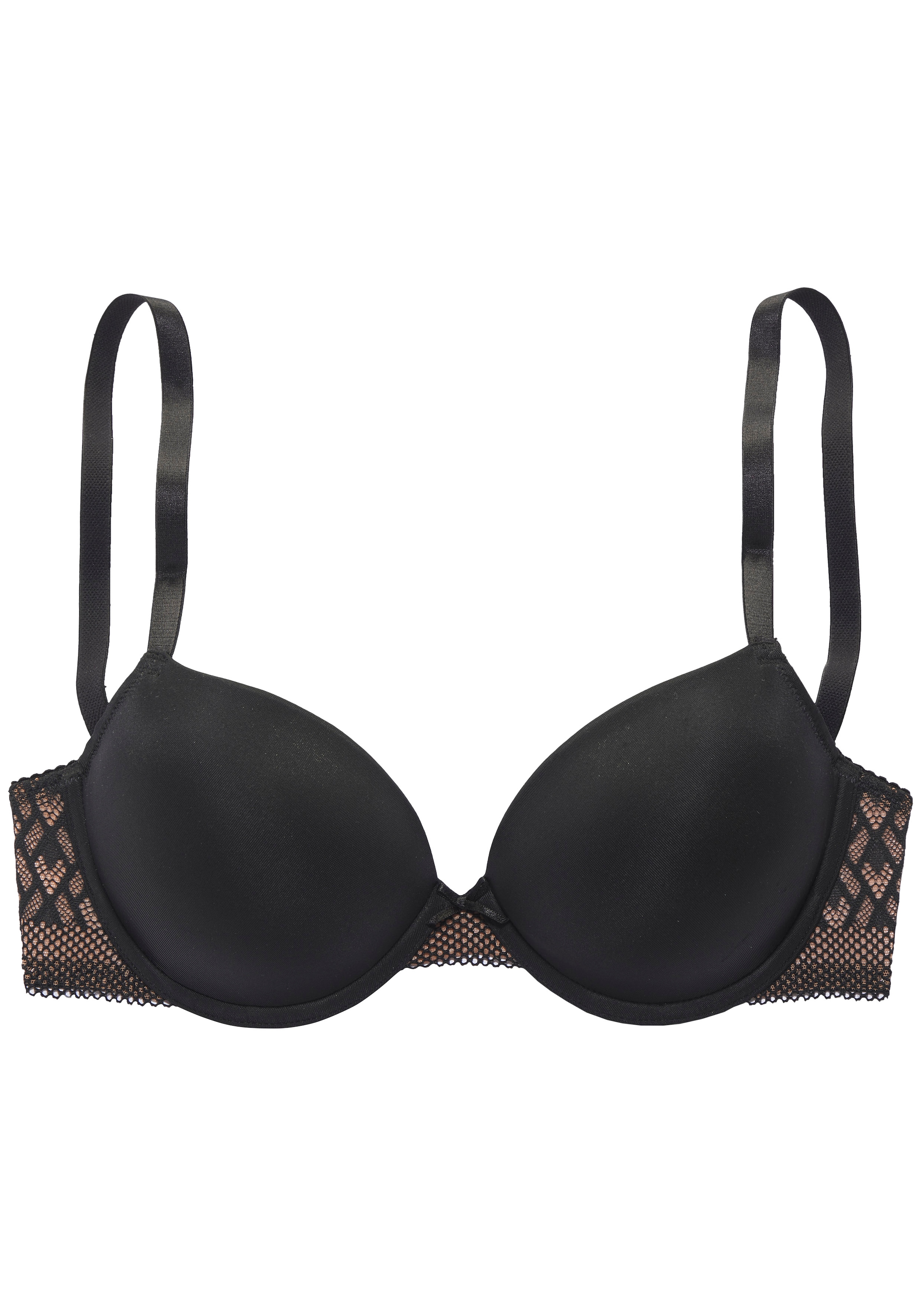 s.Oliver Push-up-BH »Emilie« mit Bügel & hübschem Spitzenrücken, sexy Dessous