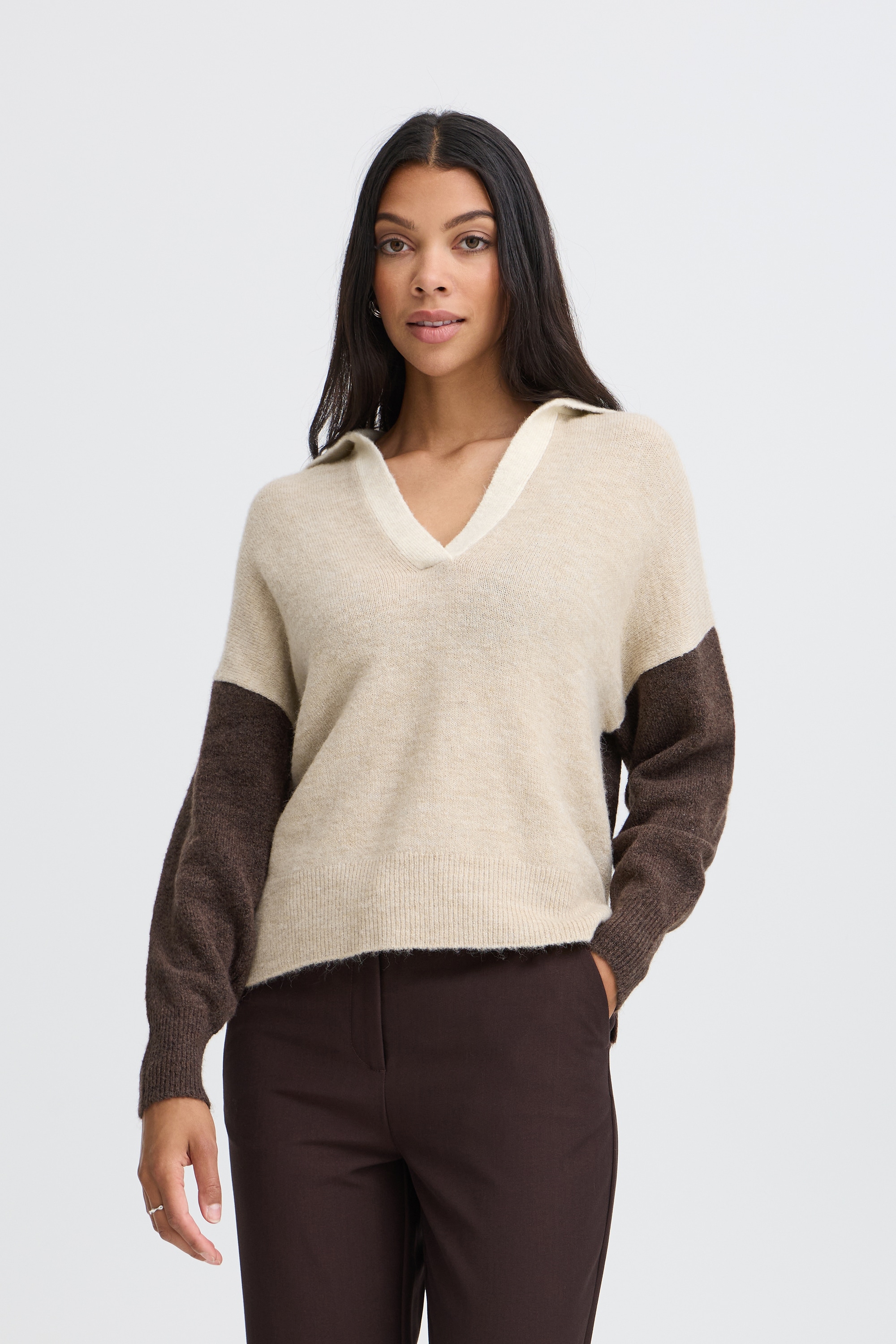 b.young Strickpullover »Damen Langarm BYMONNA«