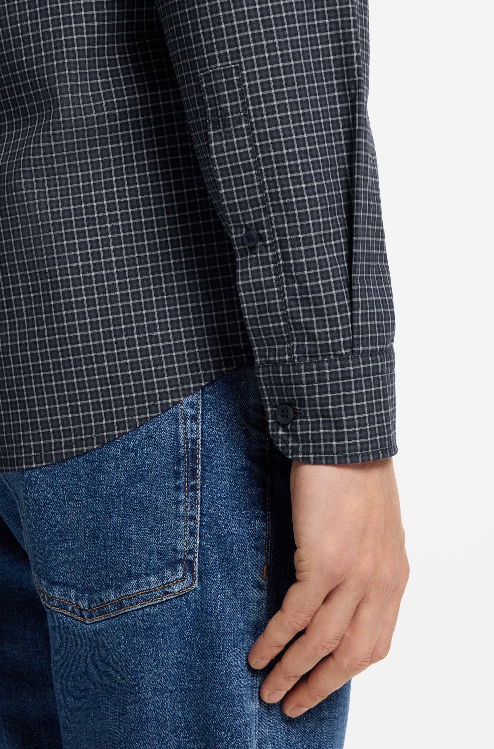 BOSS ORANGE Langarmhemd »Rickert M« Button-down-Kragen, Baumwoll-Stretch, Regular Fit