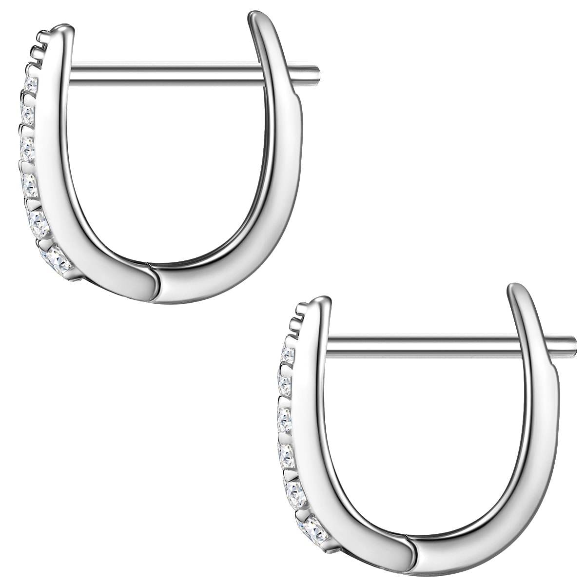 Glanzstücke München Paar Creolen »Set: GSM401«, (2 tlg.), aus Sterling Silber
