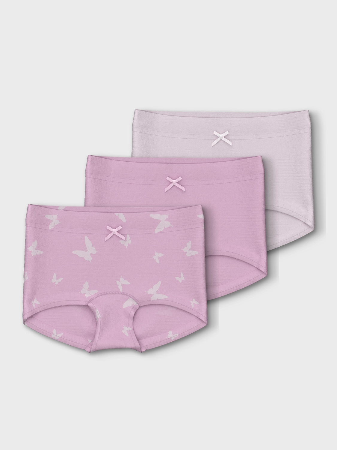 Boxershorts »NMFTIGHTS 3P PINK BUTTERFLY NOOS«, (Set, 3 St.)