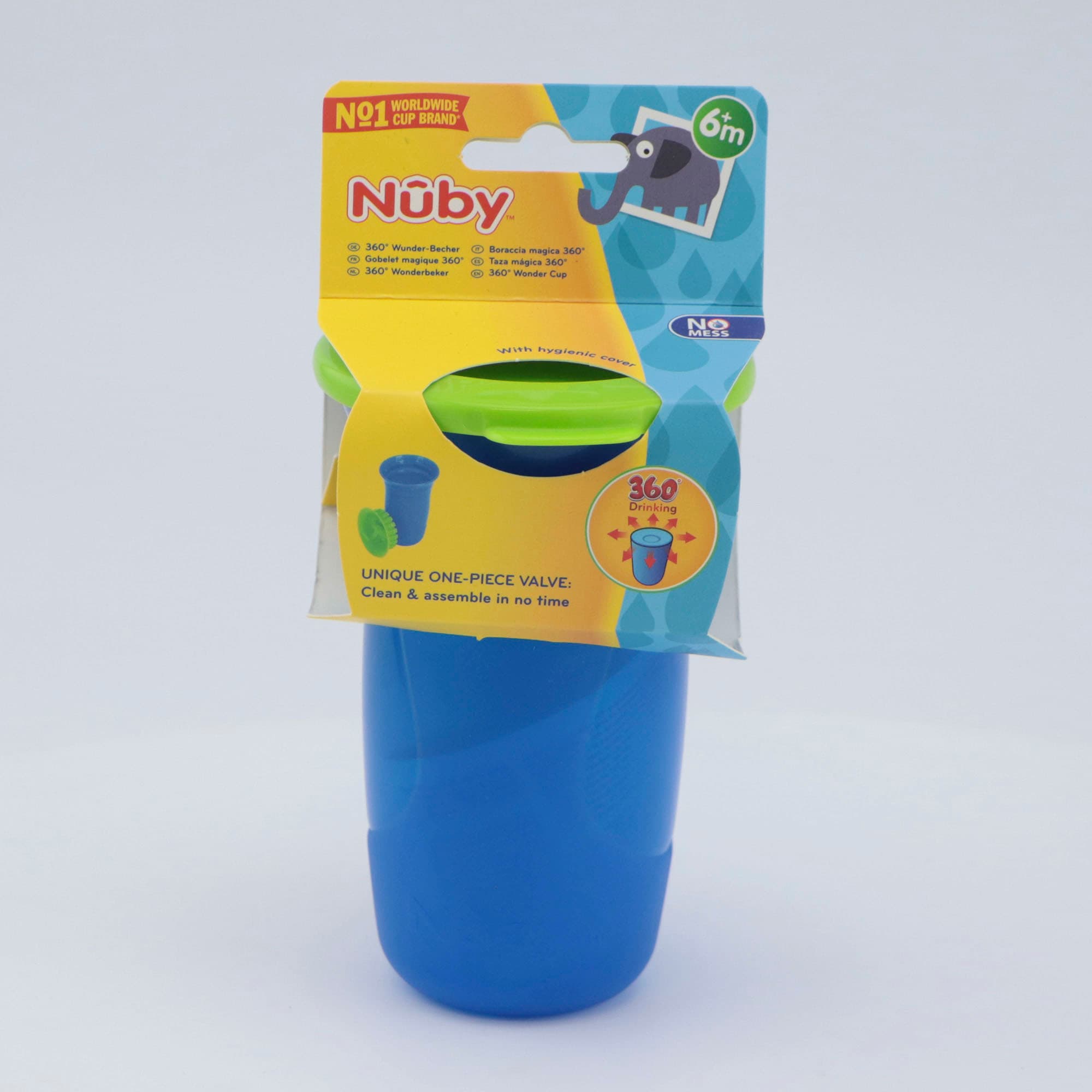 Nuby Kinderbecher »360° Trinklernbecher 300ml, blau« mit 3 Jahren XXL  Garantie