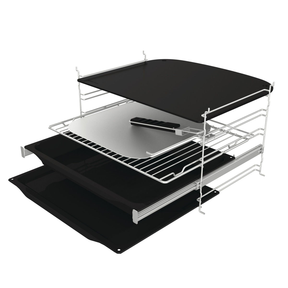 GORENJE Pyrolyse Backofen  »GO66E PIZZA350C«, mit Vollauszug, Pyrolyse-Selbstreinigung, PizzaPlus: In 3:30 Min. bei 350 °C die perfekte Pizza zuhause backen