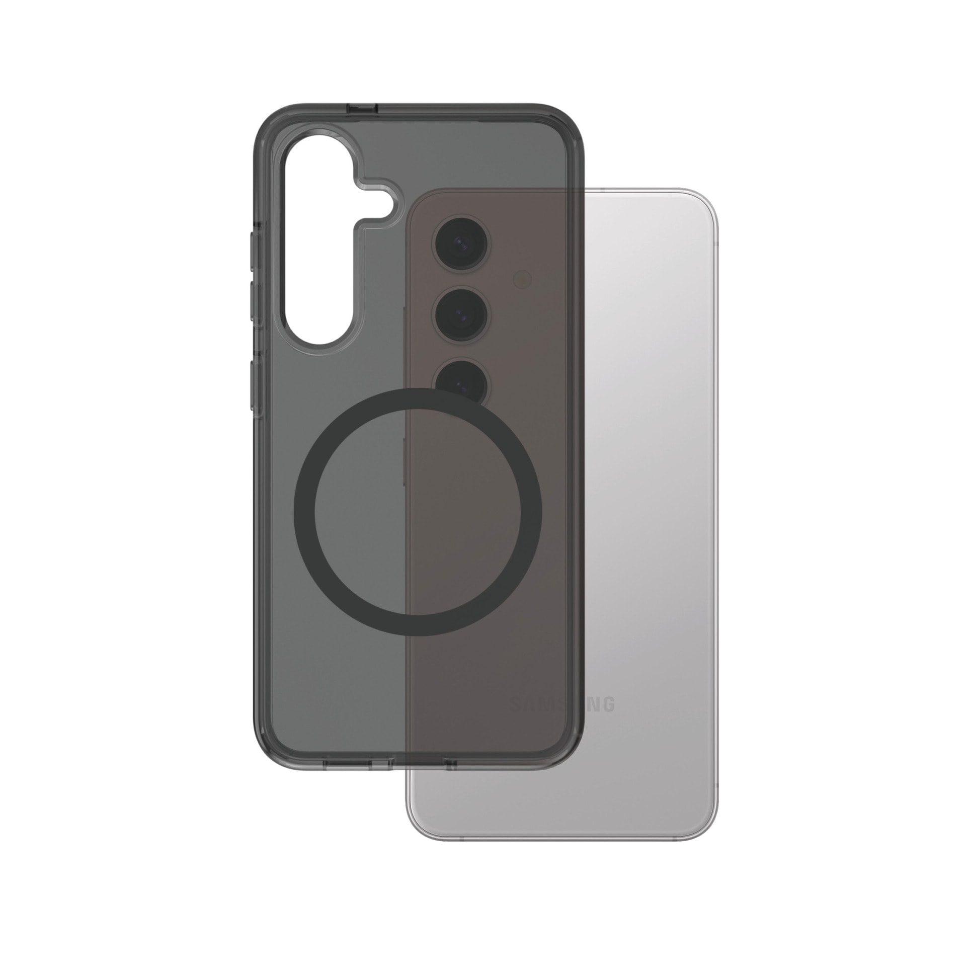 CARE by PanzerGlass Handyhülle »Magnetic QI Compatible Smokey Case für Samsung Galaxy S25« Backcover, Schutzhülle, Handyschutzhülle, Case, Schutzcase, stoßfest