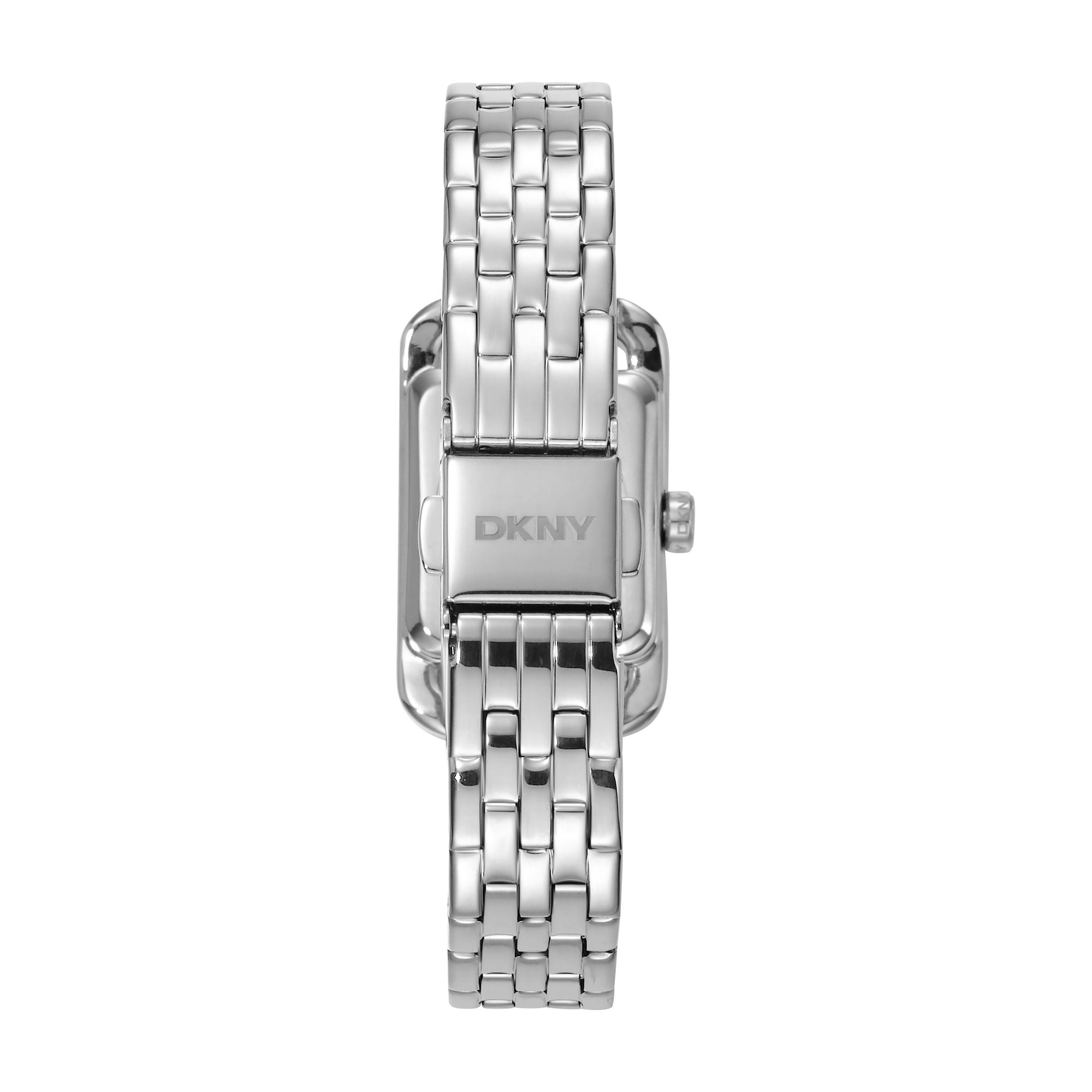 DKNY Quarzuhr »Signature square Watch« Armbanduhr, Damenuhr, Edelstahlarmband, analog