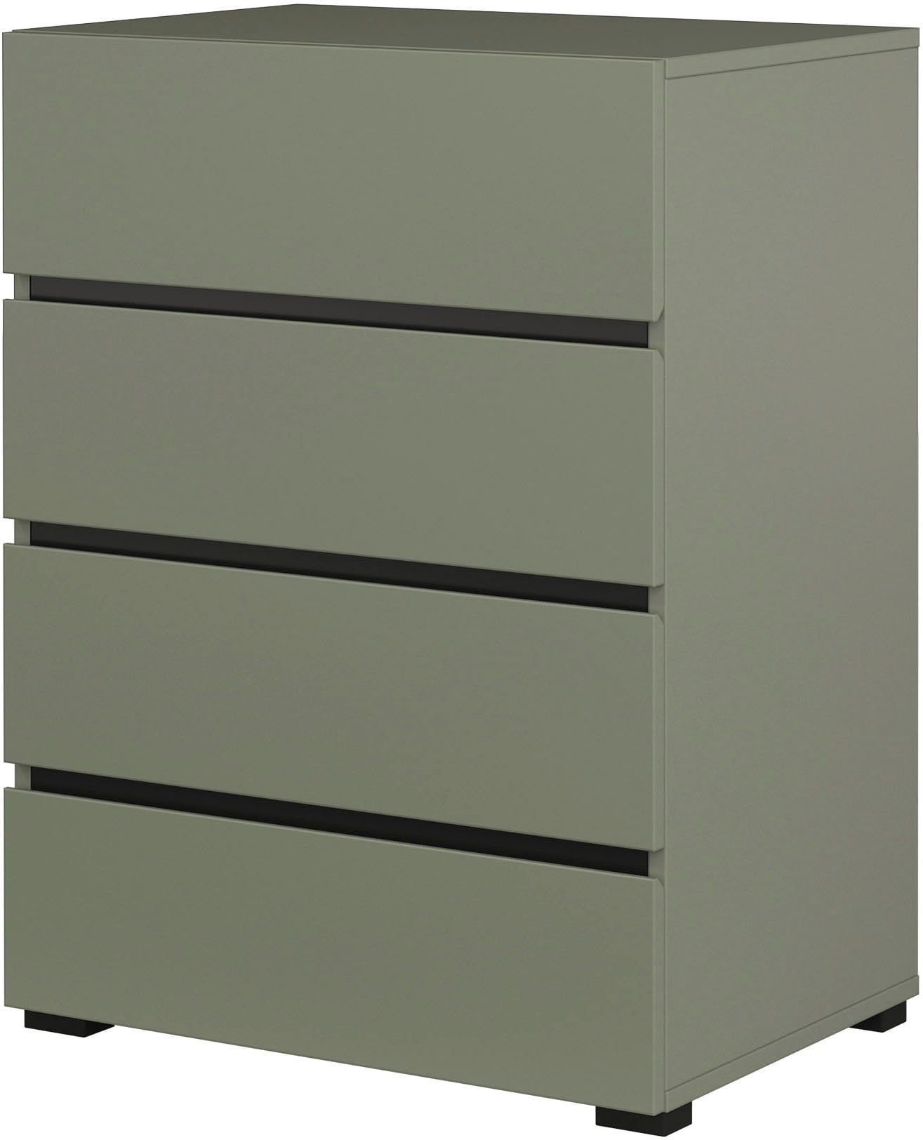 INOSIGN Kommode »Cross,Breite 60 cm, moderne grifflose Sideboard,4 Schubkästen« Schubladenschrank mit viel Stauraum, Flur Highboard