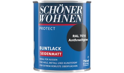 SCHÖNER WOHNEN-Kollektion Lack »Protect Buntlack«, (1), 750 ml, anthrazitgrau RAL... kaufen
