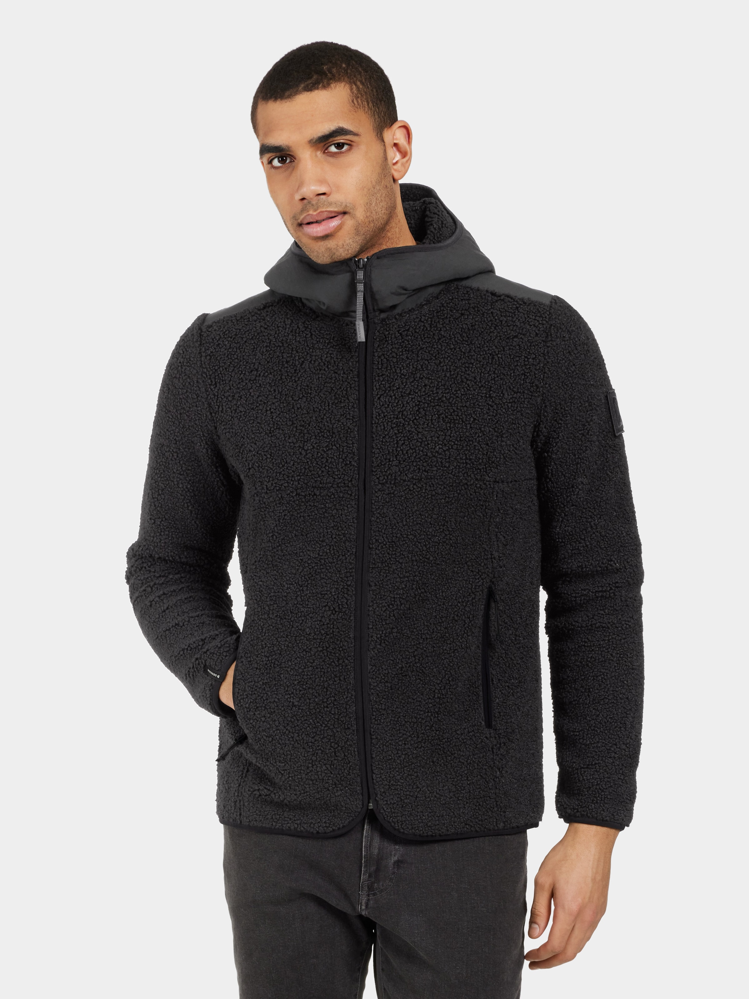 Fleecejacke »BENNO USX FULLZIP«, mit Kapuze