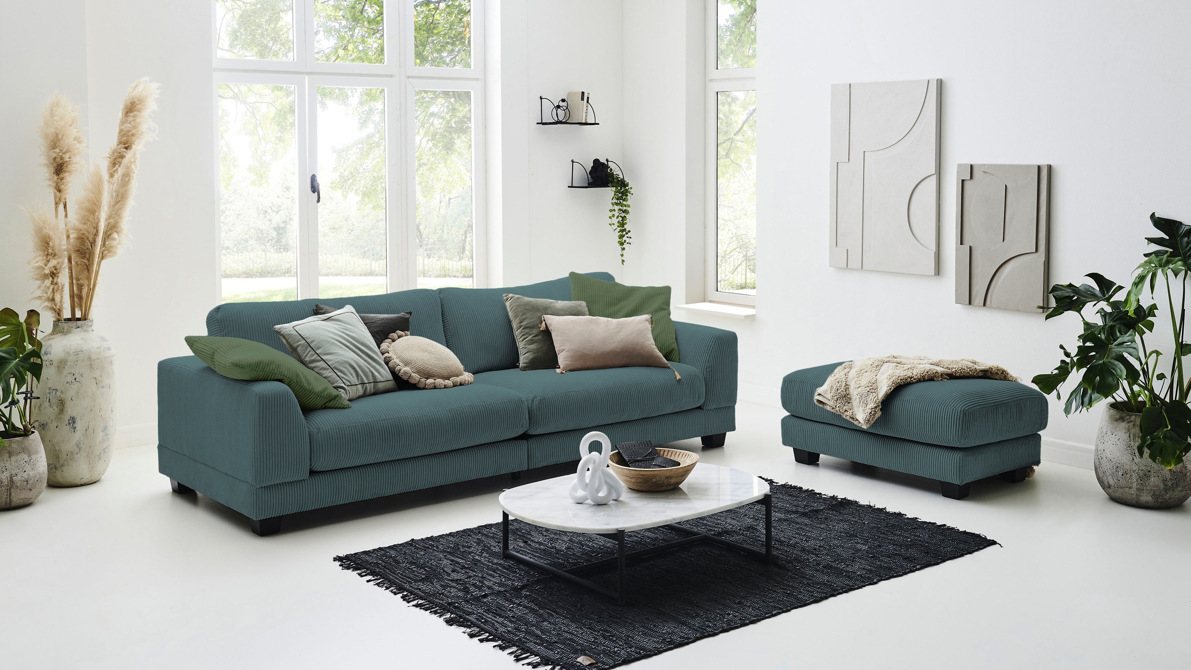 Home affaire 3,5-Sitzer »Parennes«, mit attraktivem Cord-Stoff, mit Kaltschaum