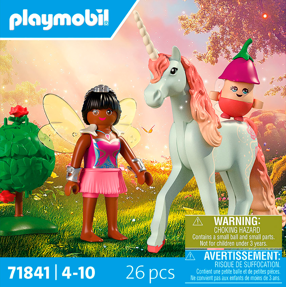 Playmobil® Konstruktions-Spielset »Sammeleinhorn, Himmelsrose mit Fee (71841), Princess Magic«