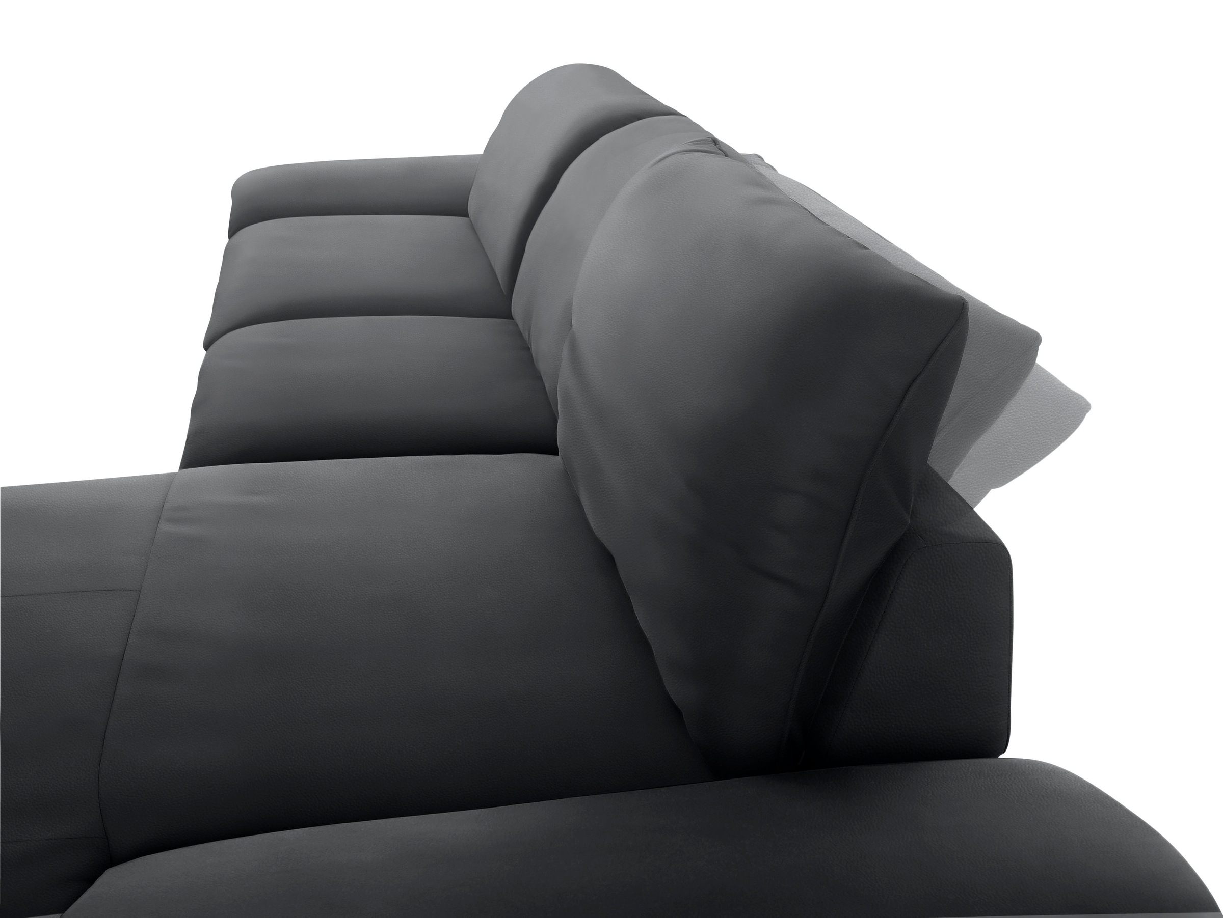 W.SCHILLIG Ecksofa »enjoy&MORE, Designsofa, bequem, zeitlos und elegant, L-Form«, mit Sitztiefenverstellung, Füße Chrom glänzend, Breite 340 cm