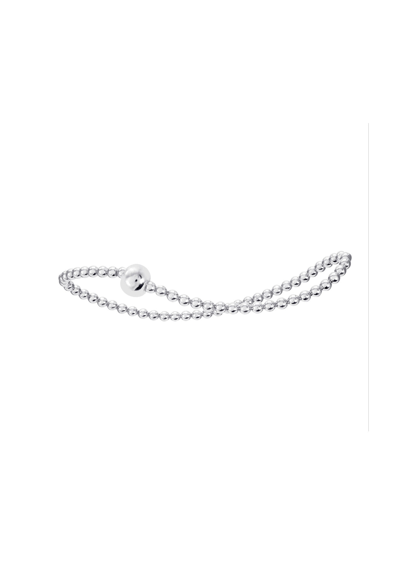 Silberarmband »Armband Kugelkette aus 925 Silber Ø 54,0 mm mit Gummiband«