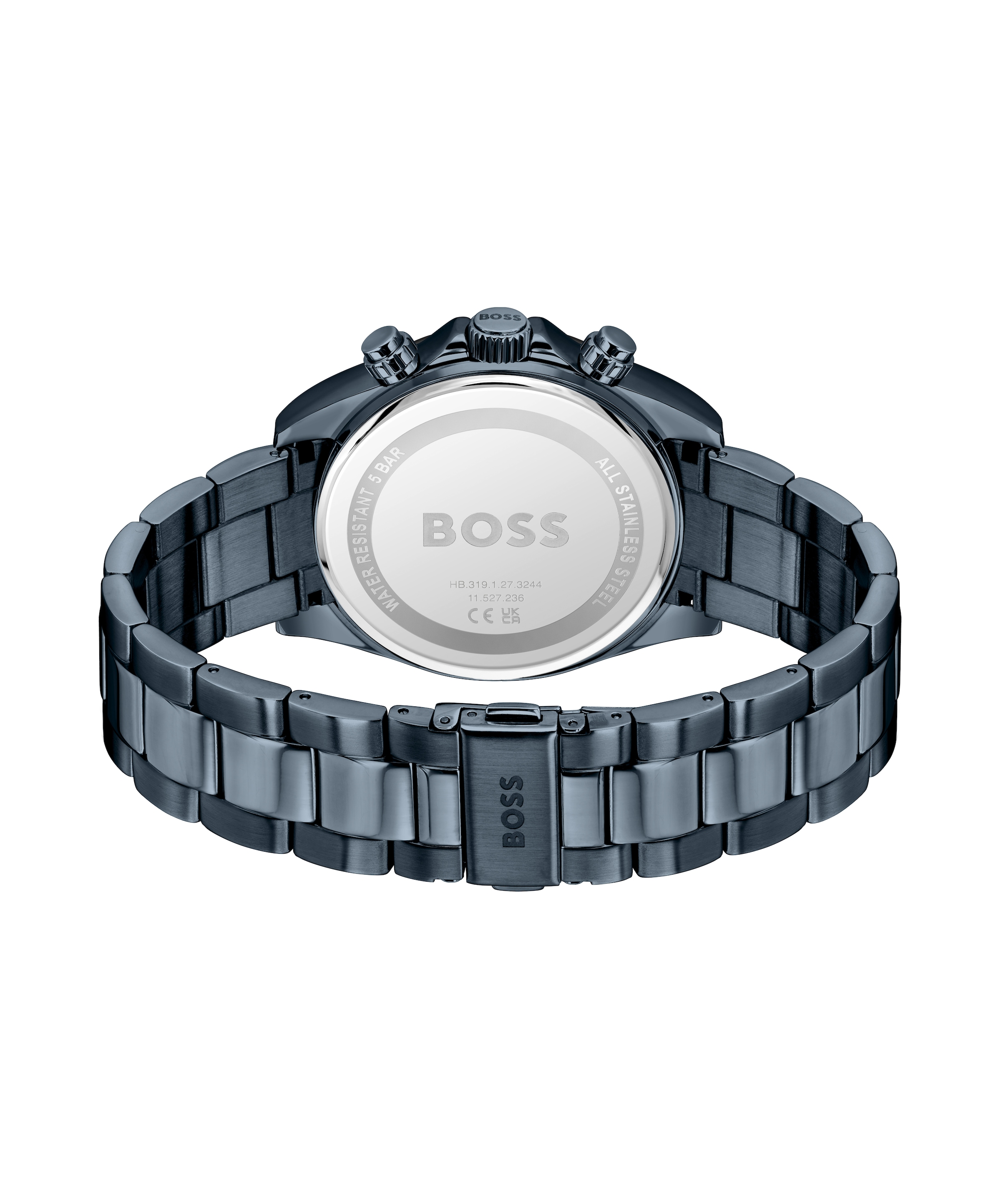 BOSS Multifunktionsuhr »HERO 2.0« Quarzuhr, Armbanduhr, Herrenuhr, Edelstahlarmband, analog, Tag