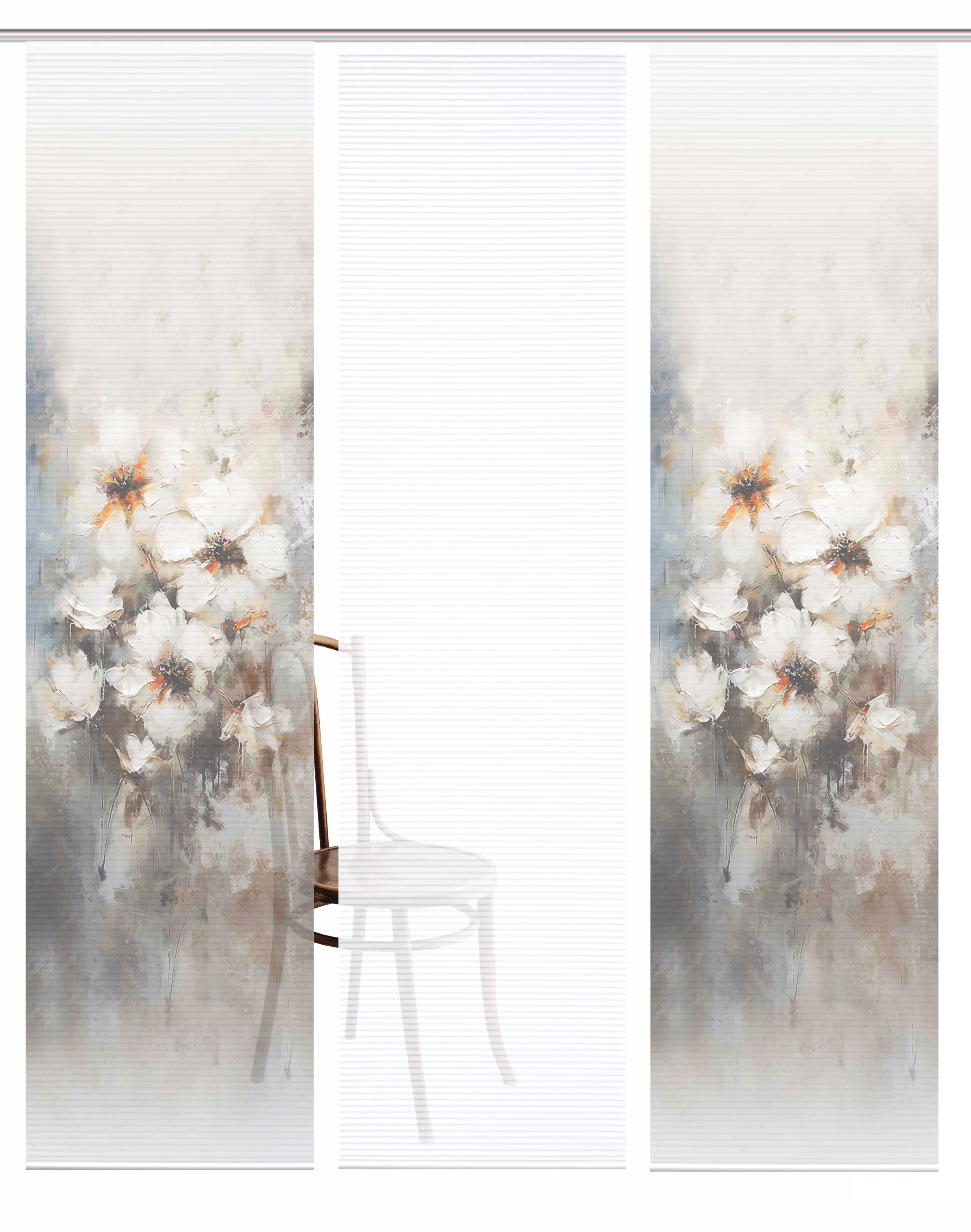 HOME in green Schiebegardine »ARISTEA« Paneelwagen 3 Stk. tlg. Bambusoptik, SET, recycelt, Digitaldruck