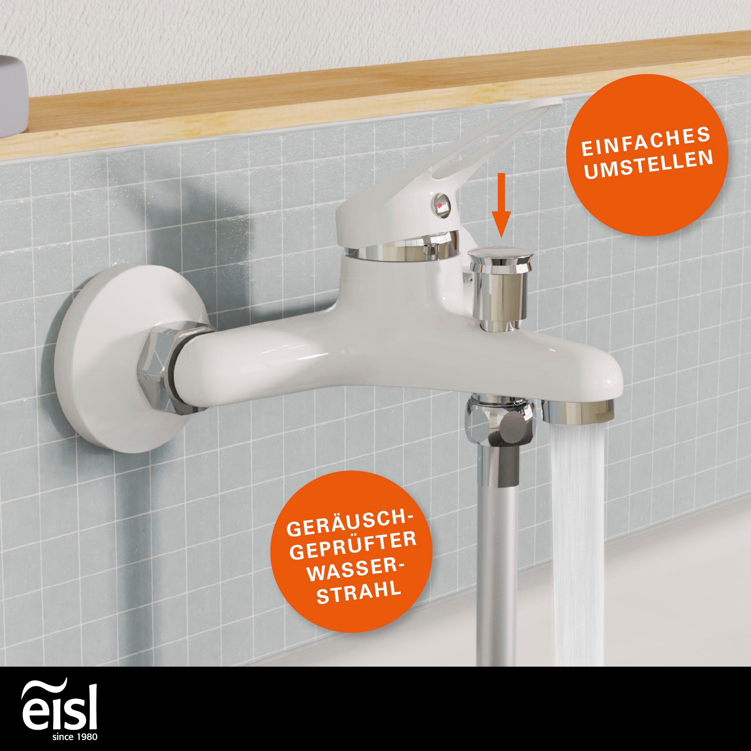 Eisl Badarmatur »3-teilige Serie SPEED« Set,  geräuscharm, Marken-Mischdüse