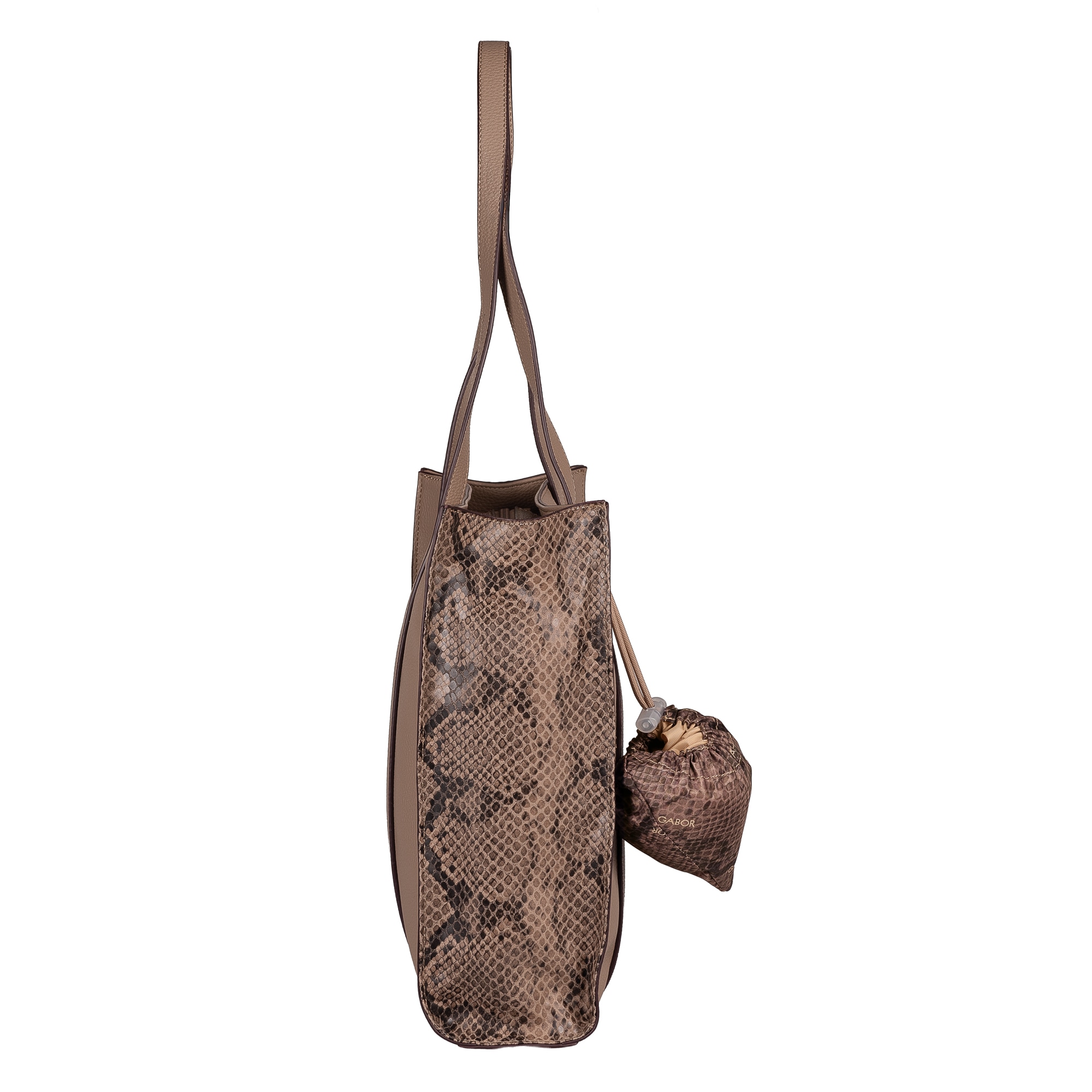 Gabor Shopper »Elfie Luxe« Damen Handtasche mit Leopardenoptik mit Pouch-Anhänger