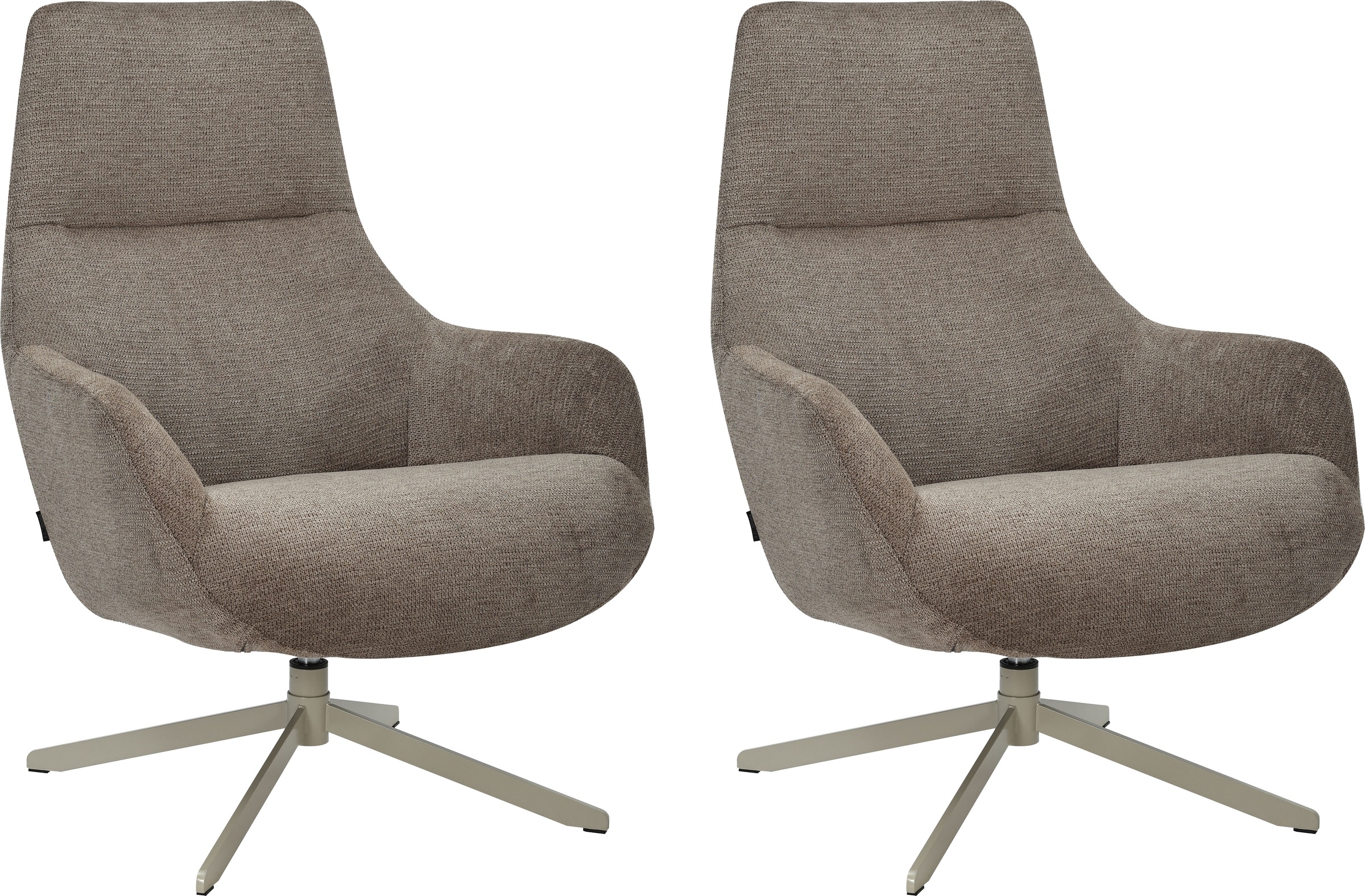 OTTO home Drehsessel "CLARINDA moderner Ohrensessel drehbar, TV-Sessel, Relaxsessel" 360-Grad drehbar, robustes Metallgestell