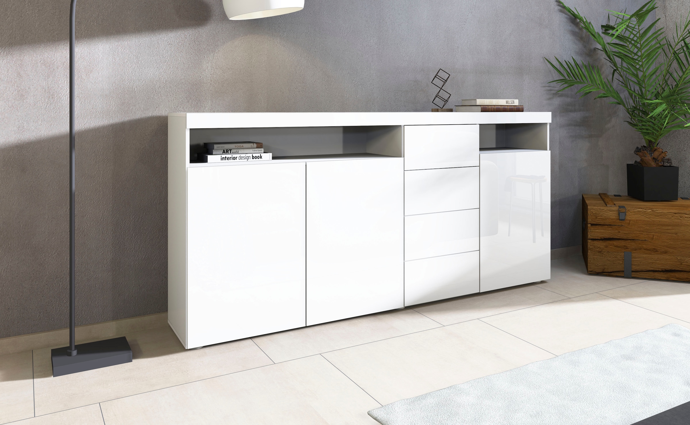 borchardt Möbel Highboard »Kapstadt« Breite  200 cm