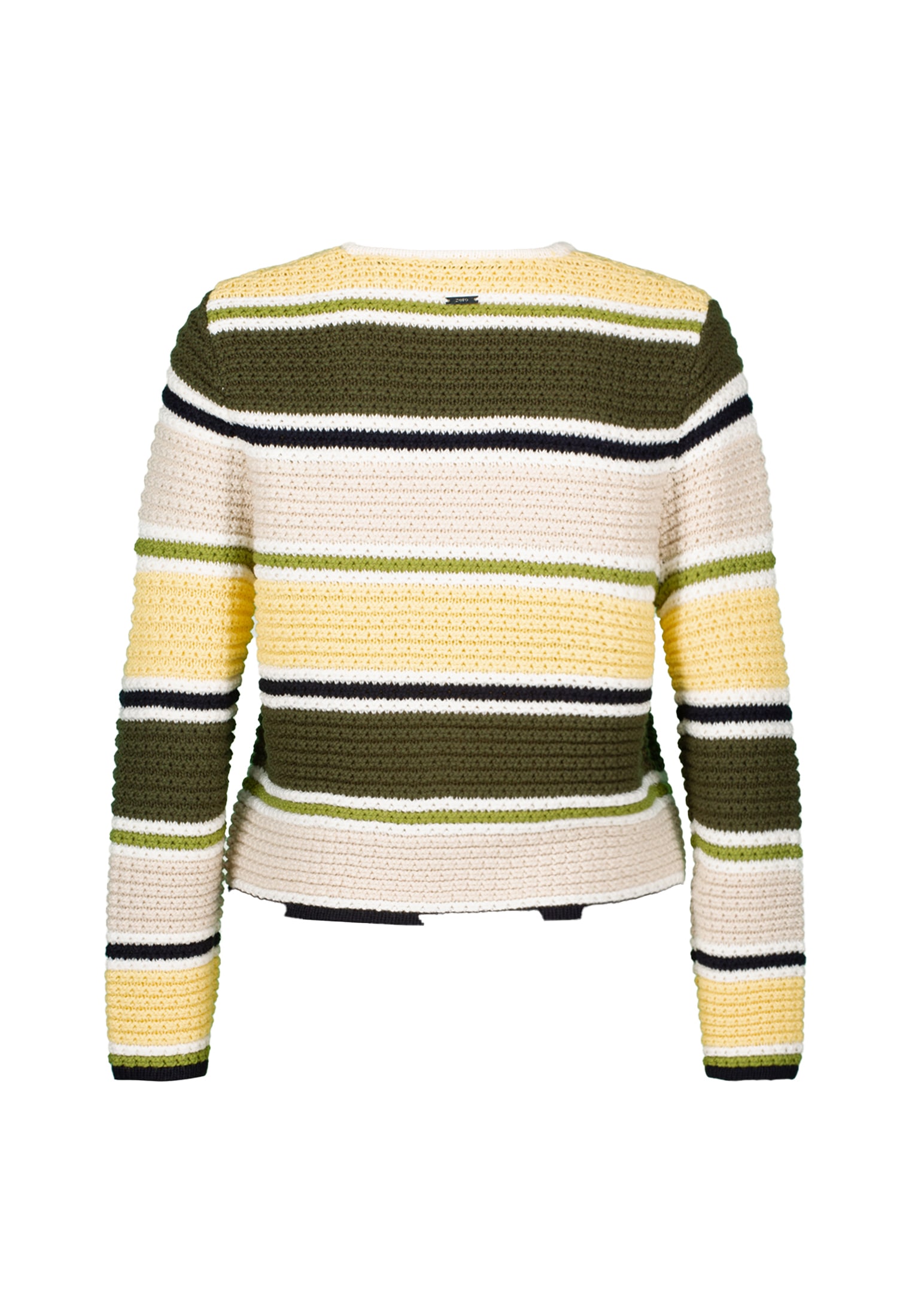 Zero Strickjacke »Strickjacke gestreift mit Knopfleiste«