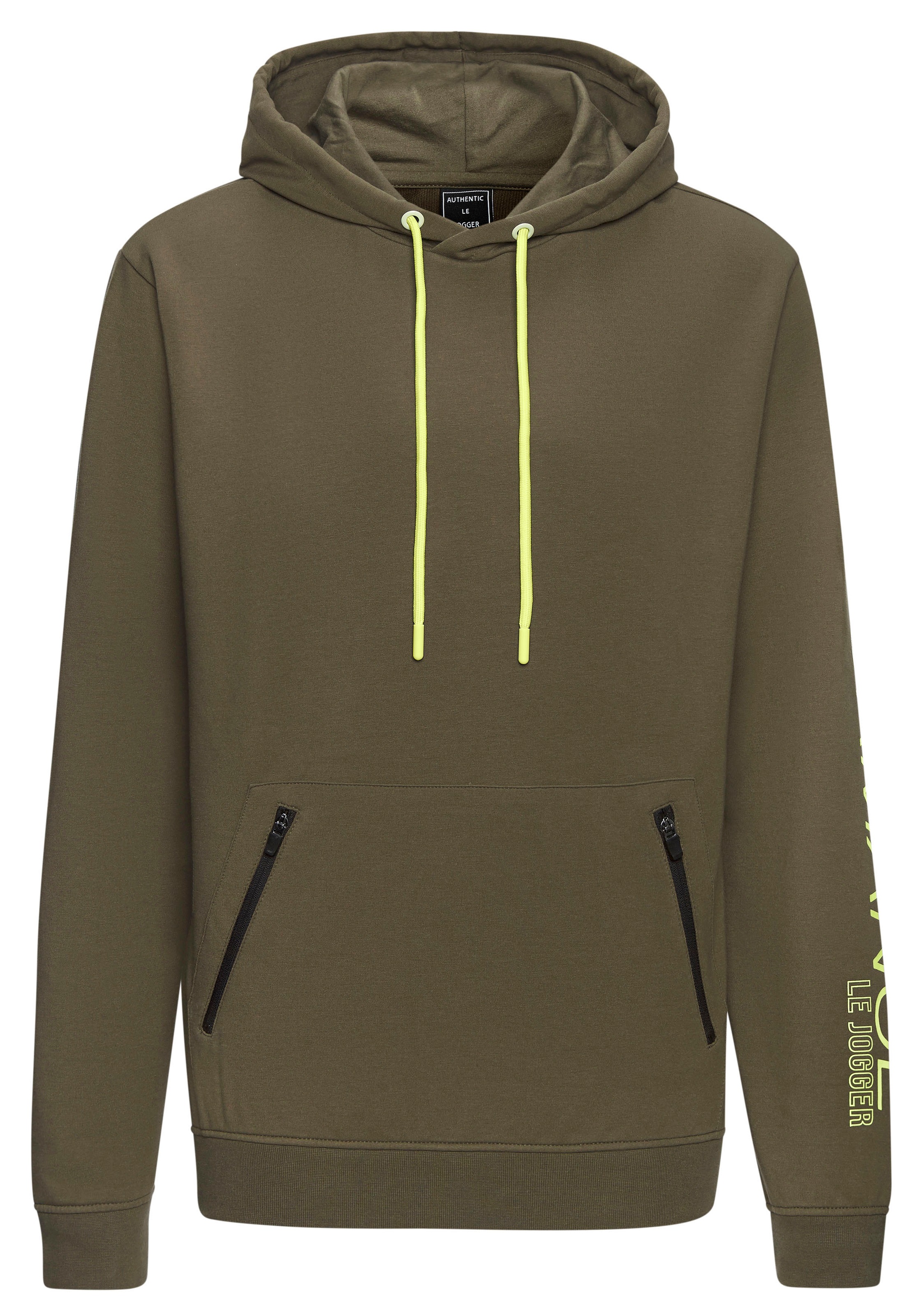 Le Jogger Performance Kapuzensweatshirt , mit praktischen Reißverschlusstaschen
