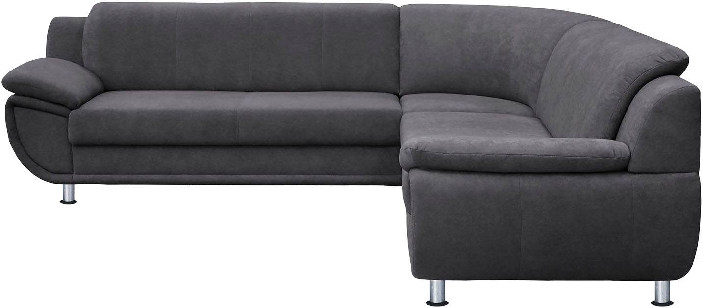 TRENDMANUFAKTUR Ecksofa »Ecksofa« L-Form, wahlw.mit Federkern, Füße chromfarben, Unser Dauertiefpreis
