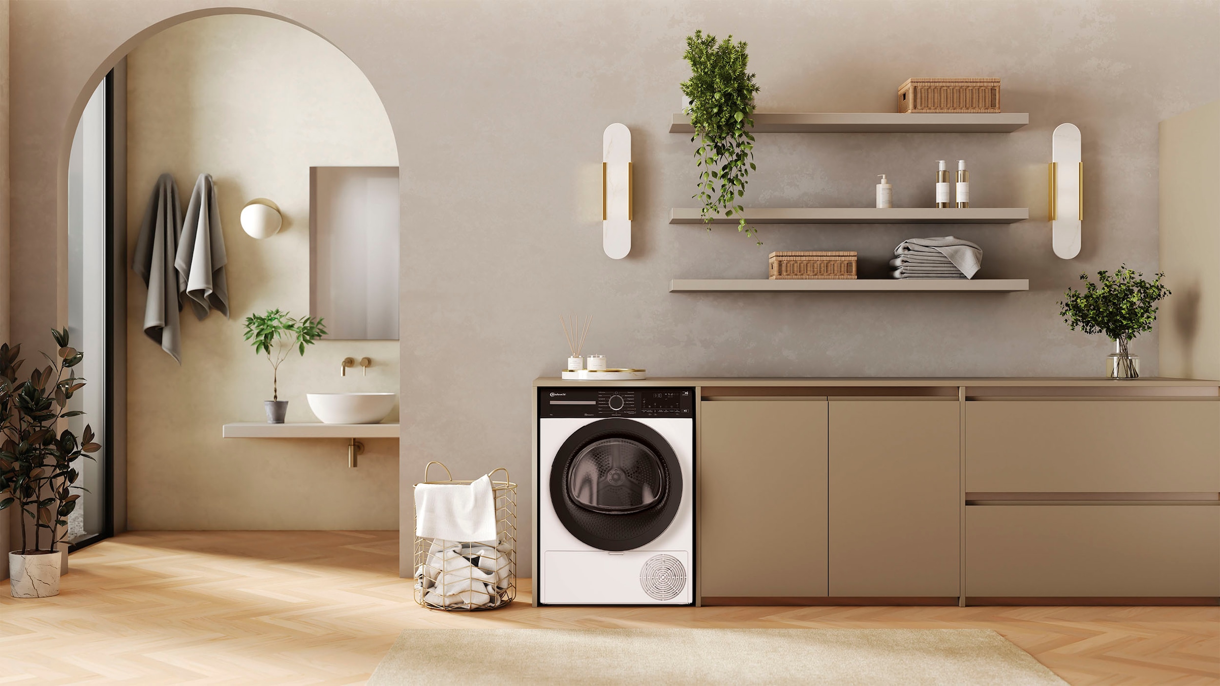 BAUKNECHT Wärmepumpentrockner »TR Super Eco 8B«, Intelligentes Trocknen dank Dynamic Intelligence Technologie