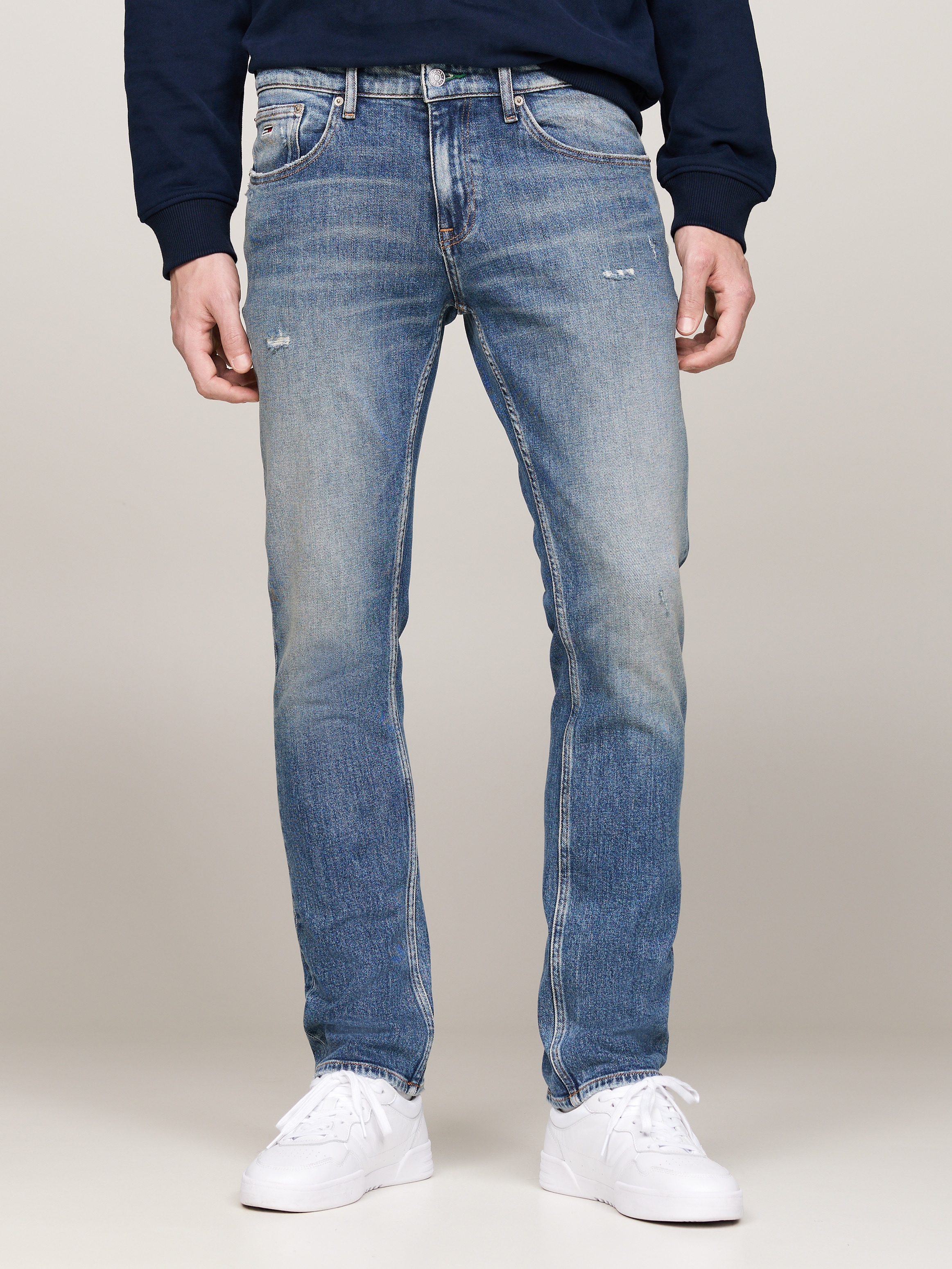 Slim-fit-Jeans, Destroyed-Effekt, verschieden Waschungen