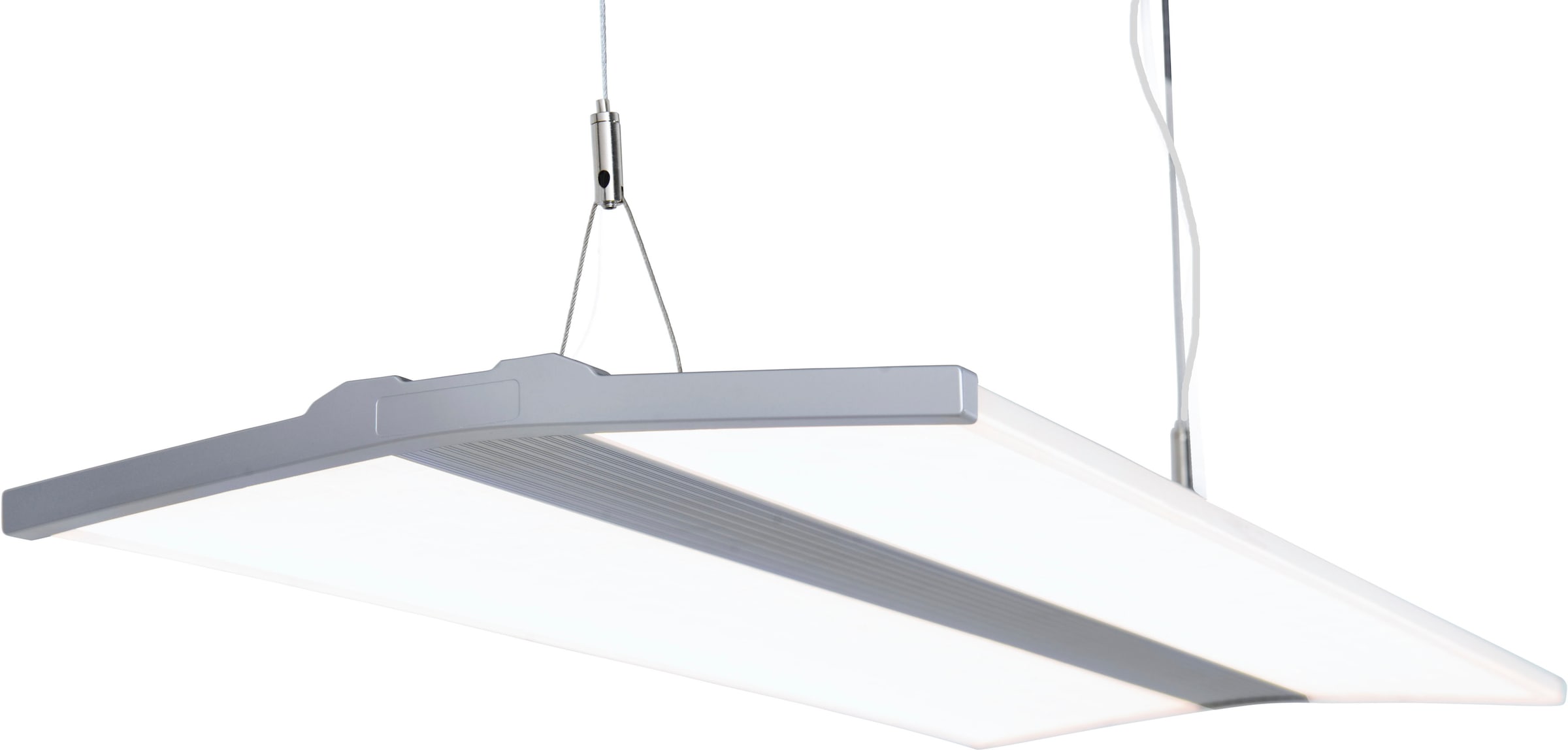 näve LED Pendelleuchte »Foson«, 1 flammig, Büro/Arbeitszimmer Farbe grau Lichtfarbe neutralweiß L: 80cm B: 30cm