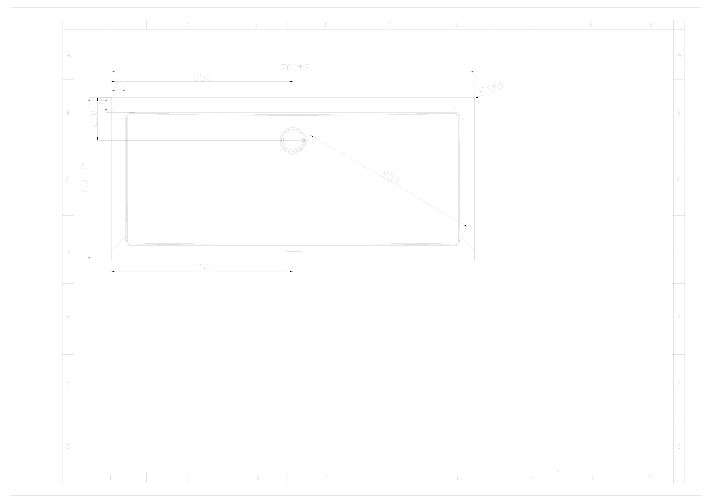 Sanotechnik Duschwanne »SMC«, eckig, BxT: 170 x 76 cm
