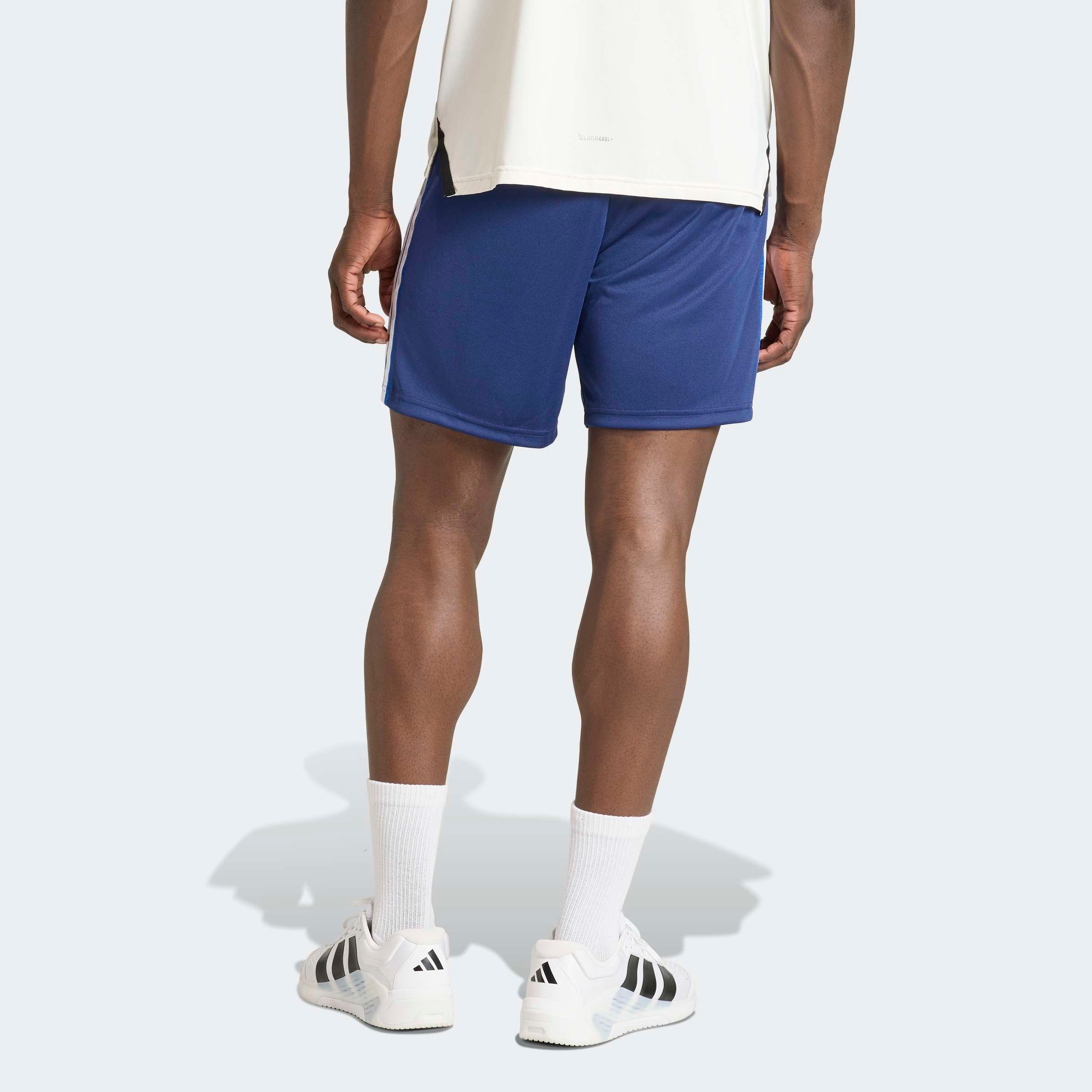 adidas Performance Shorts »WORKOUT ESSENTIALS ALL-SET 3-STRIPES KNIT«  für sportliche Aktivitäten, mit normal-weiter Passform, aus Polyester