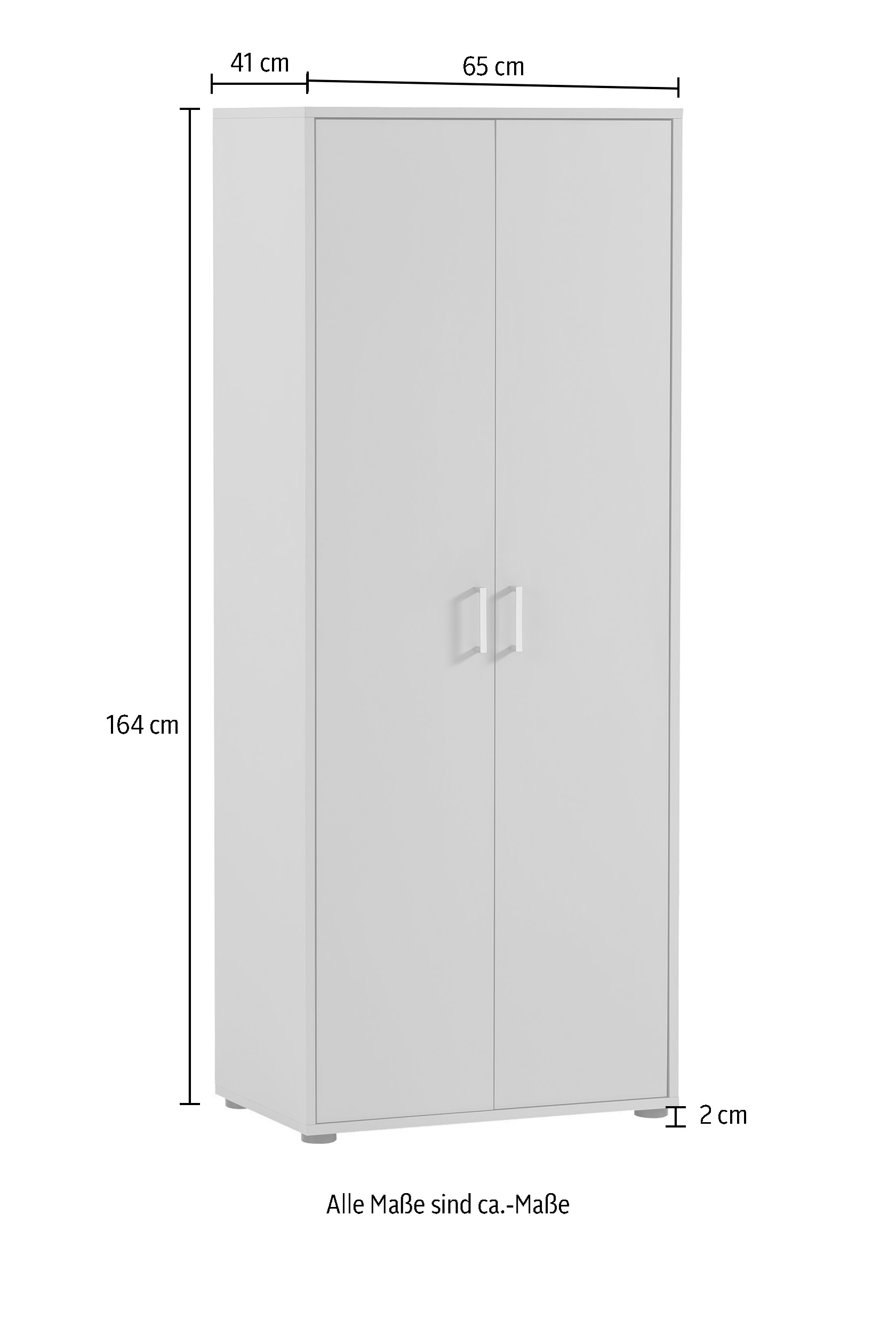Schildmeyer Aktenschrank Stauraumschrank, UNIVERSAL cm, mit kaufen Soft- Close-Funktion Türen »Baku«, 65x163 online 