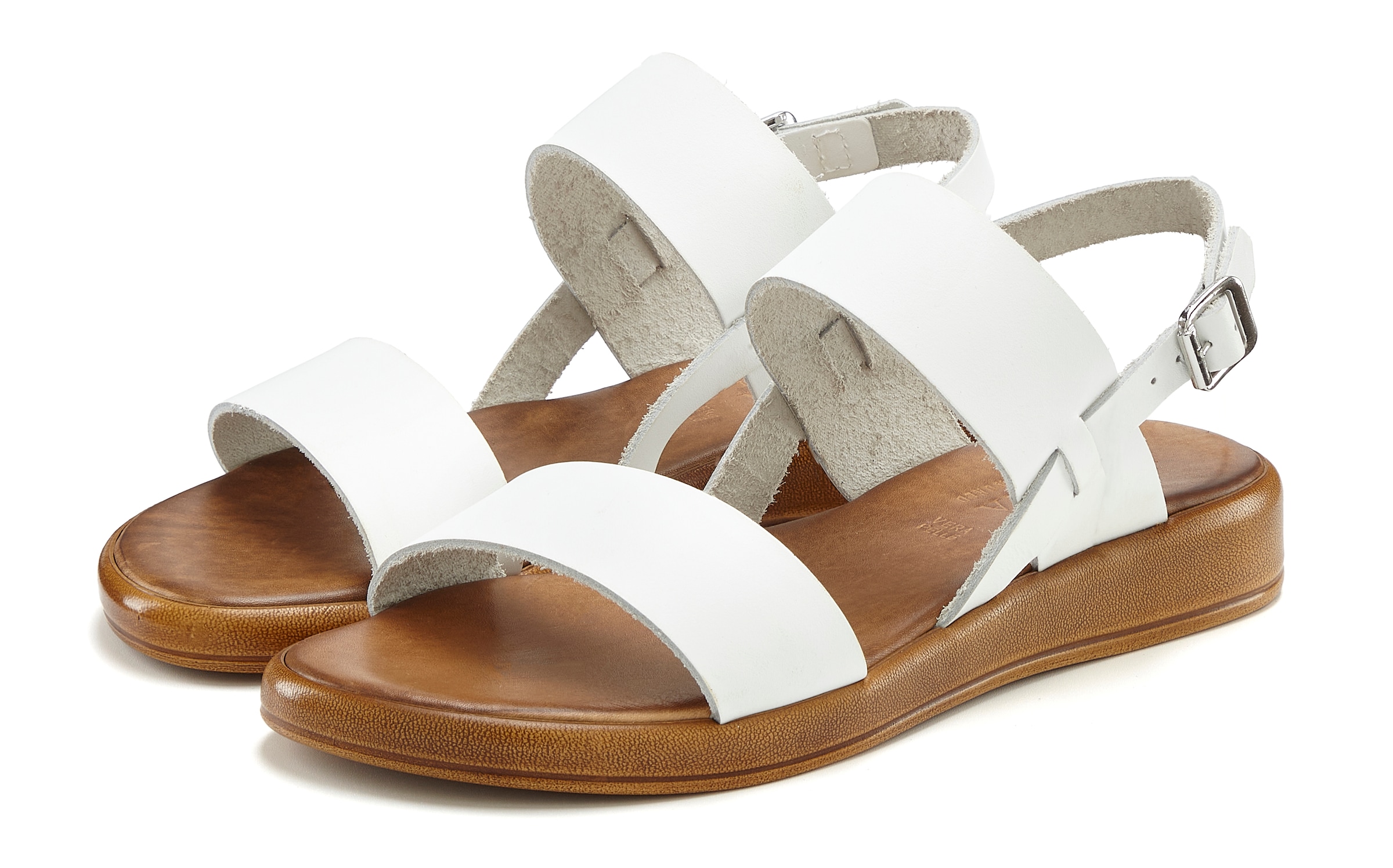 LASCANA Sandale »Sommerschuh, Riemchensandale, offener Schuh«  aus Leder