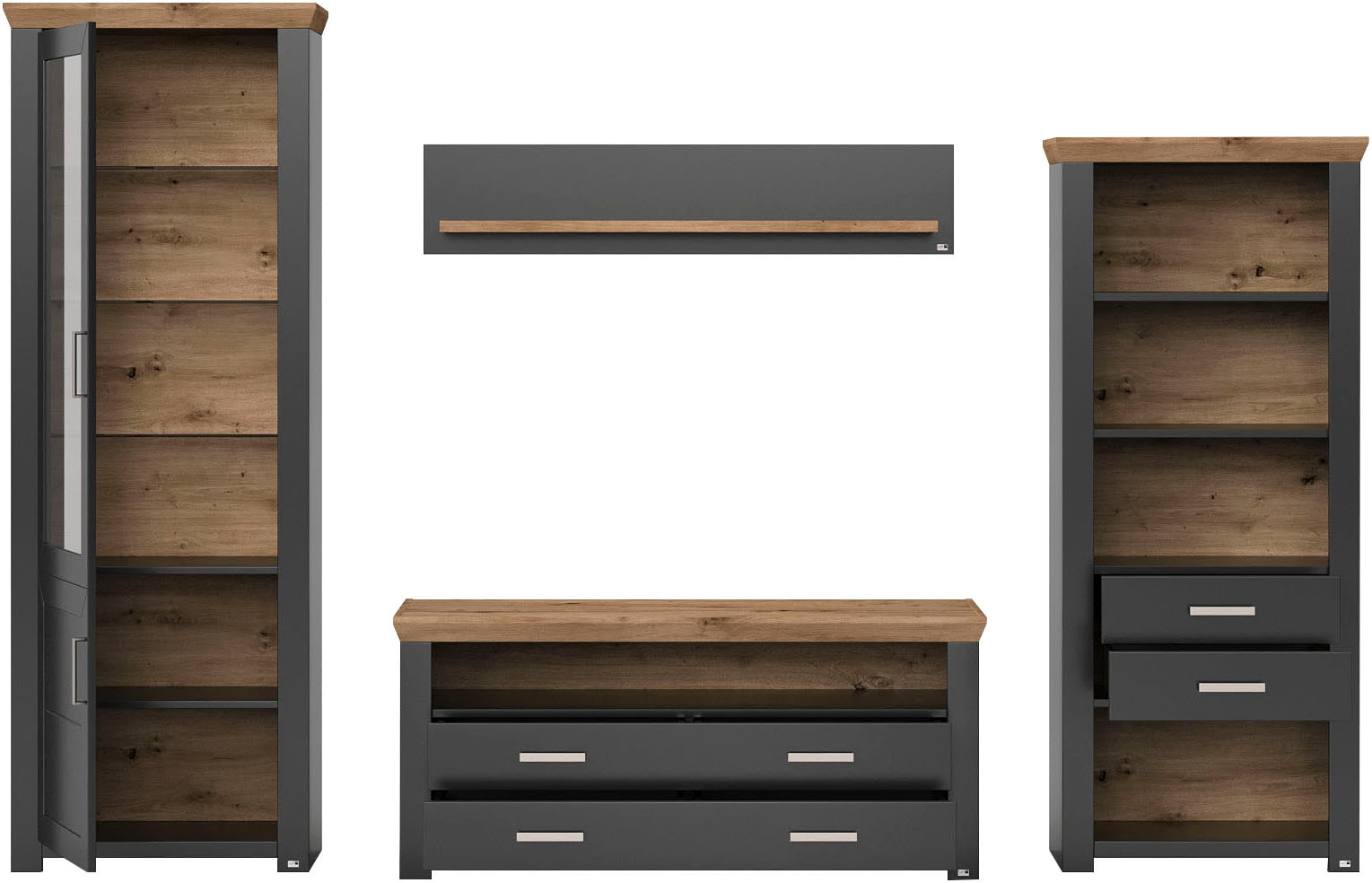 set one by Musterring Wohnwand »York« 4 Stk. tlg.