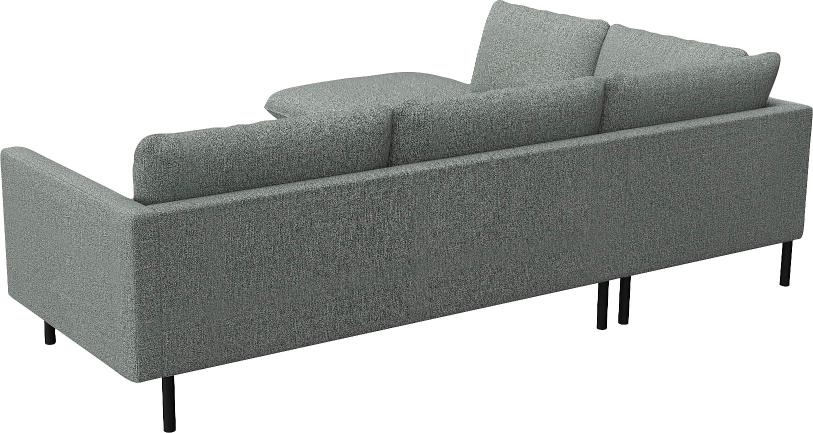 FLEXLUX Ecksofa »Bolzano Designsofa, bequem durch Kaltschaum im Sitz, L-Form«, lose Sitz -& Rückenkissen, hohe Füße