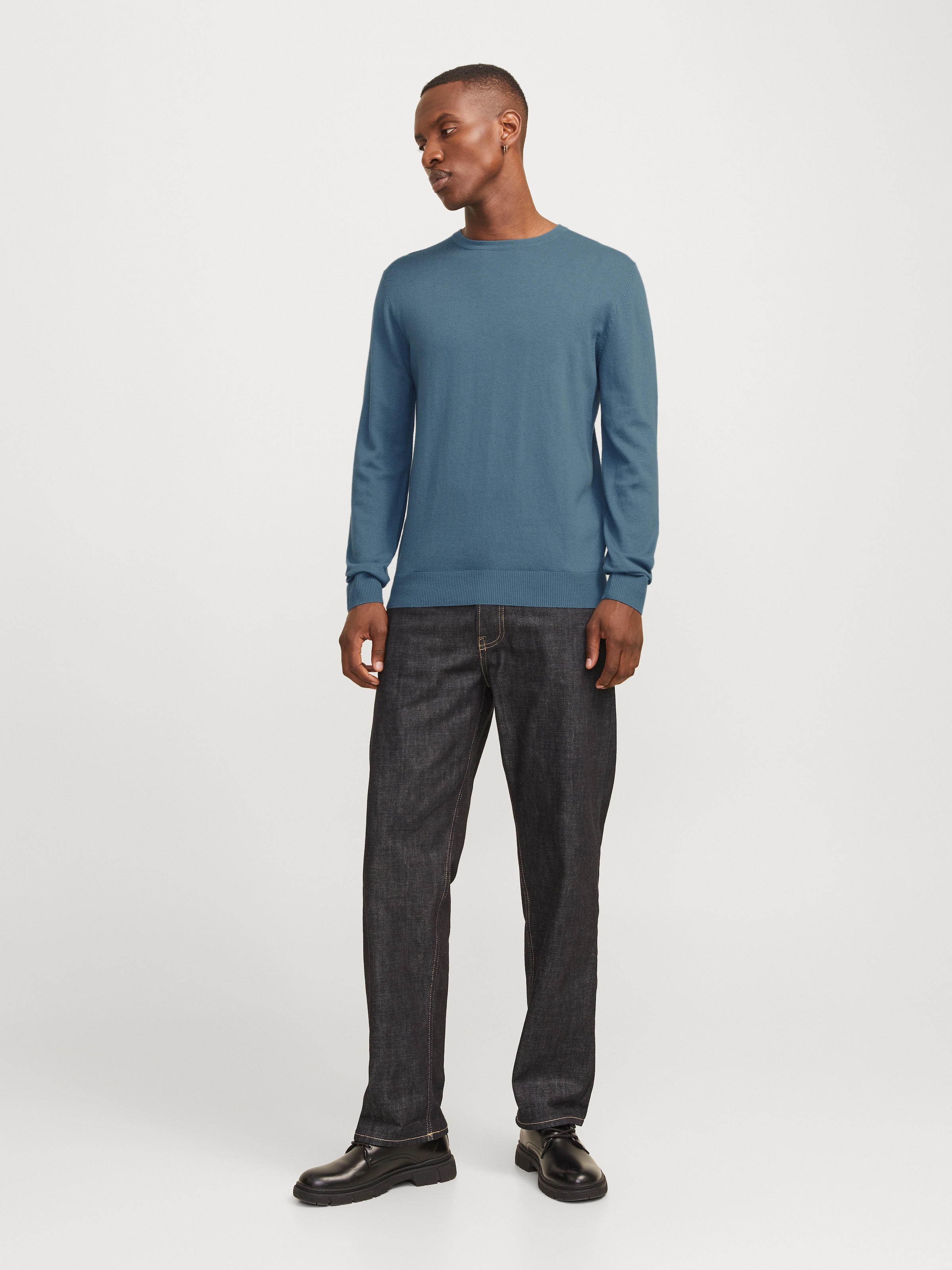 Jack & Jones Strickpullover »JJEEMIL KNIT CREW NECK NOOS«, mit Rundhalsausschnitt