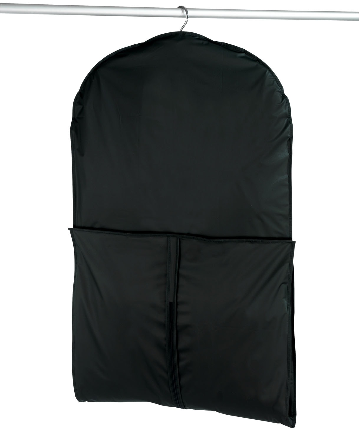 WENKO Kleidersack »Modell Deep Black«, (Set, 3 St.), 60 x 150 cm, abwaschbar, mit Reißverschluss & Sichtfenster