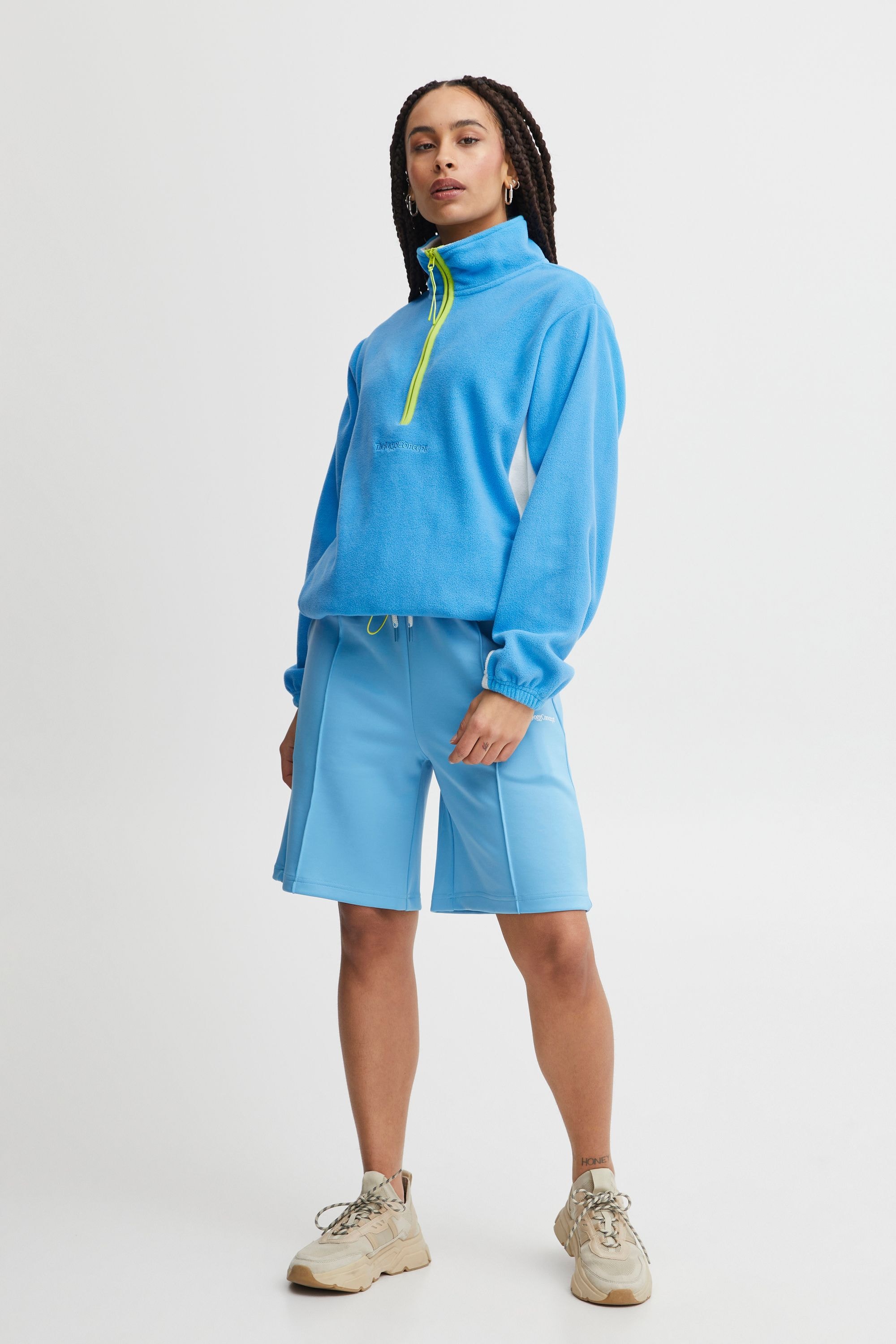 TheJoggConcept Fleecejacke »Fleecejacke JCClara«, ohne Kapuze