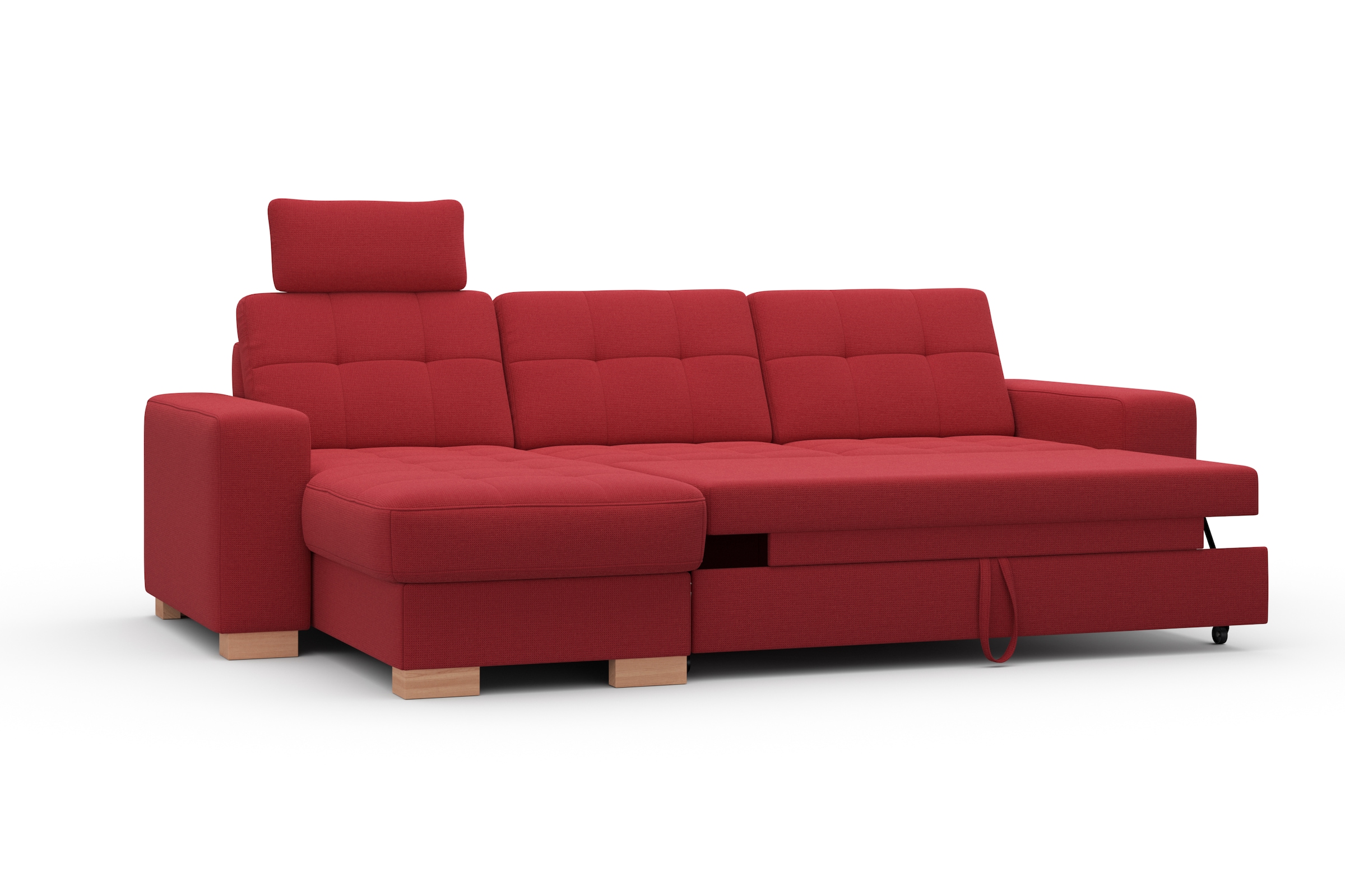 sit&more Ecksofa »Quincy L-Form«, wahlweise mit Bettfunktion und Bettkasten
