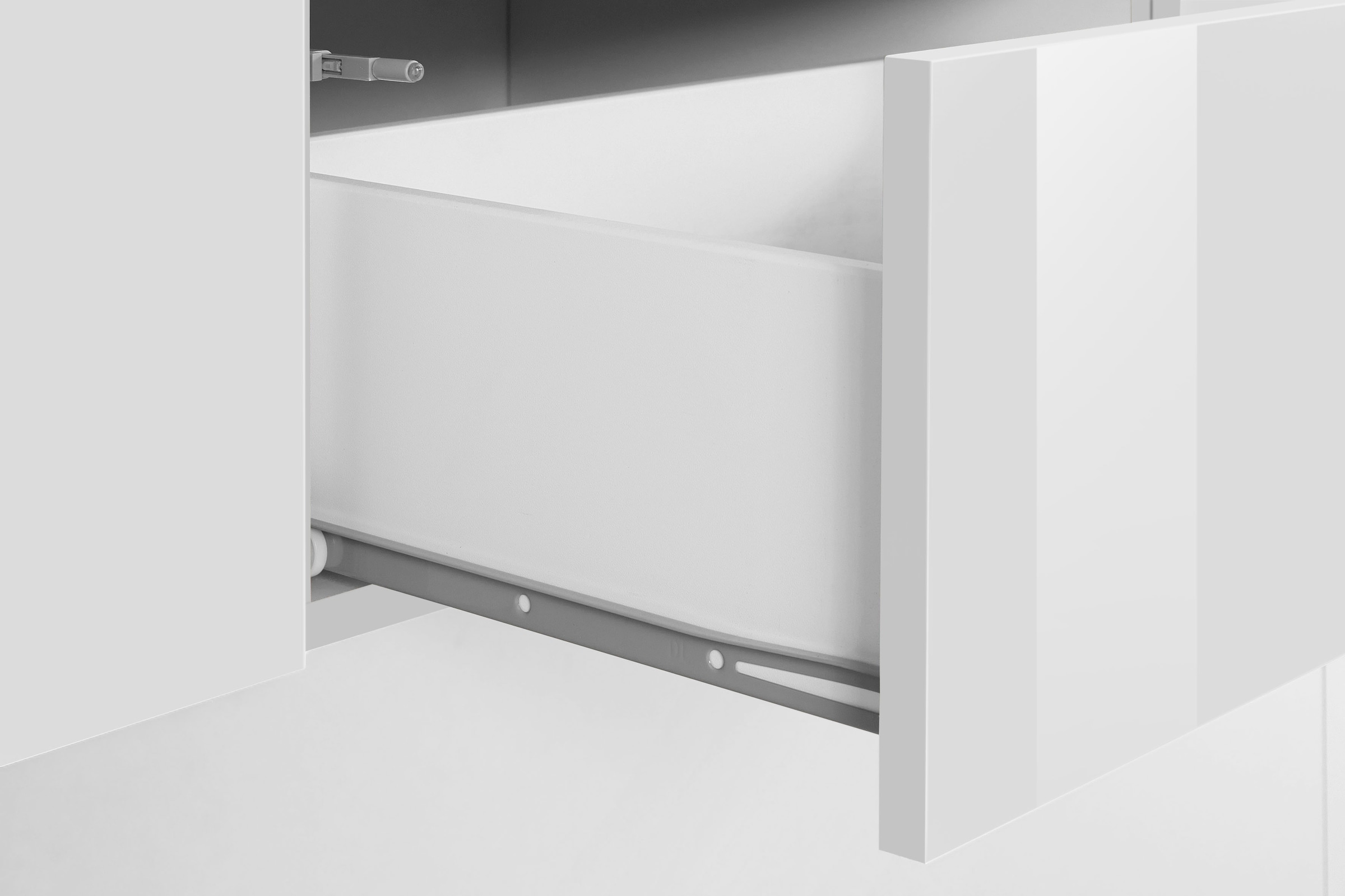 INOSIGN Sideboard »Coro, Kommode, Schrank, Kredenz, grifflos mit Einlegeböden«, 1 Klappe,4 Türen,2 Schubkästen Doppeltiefe, Breite 220