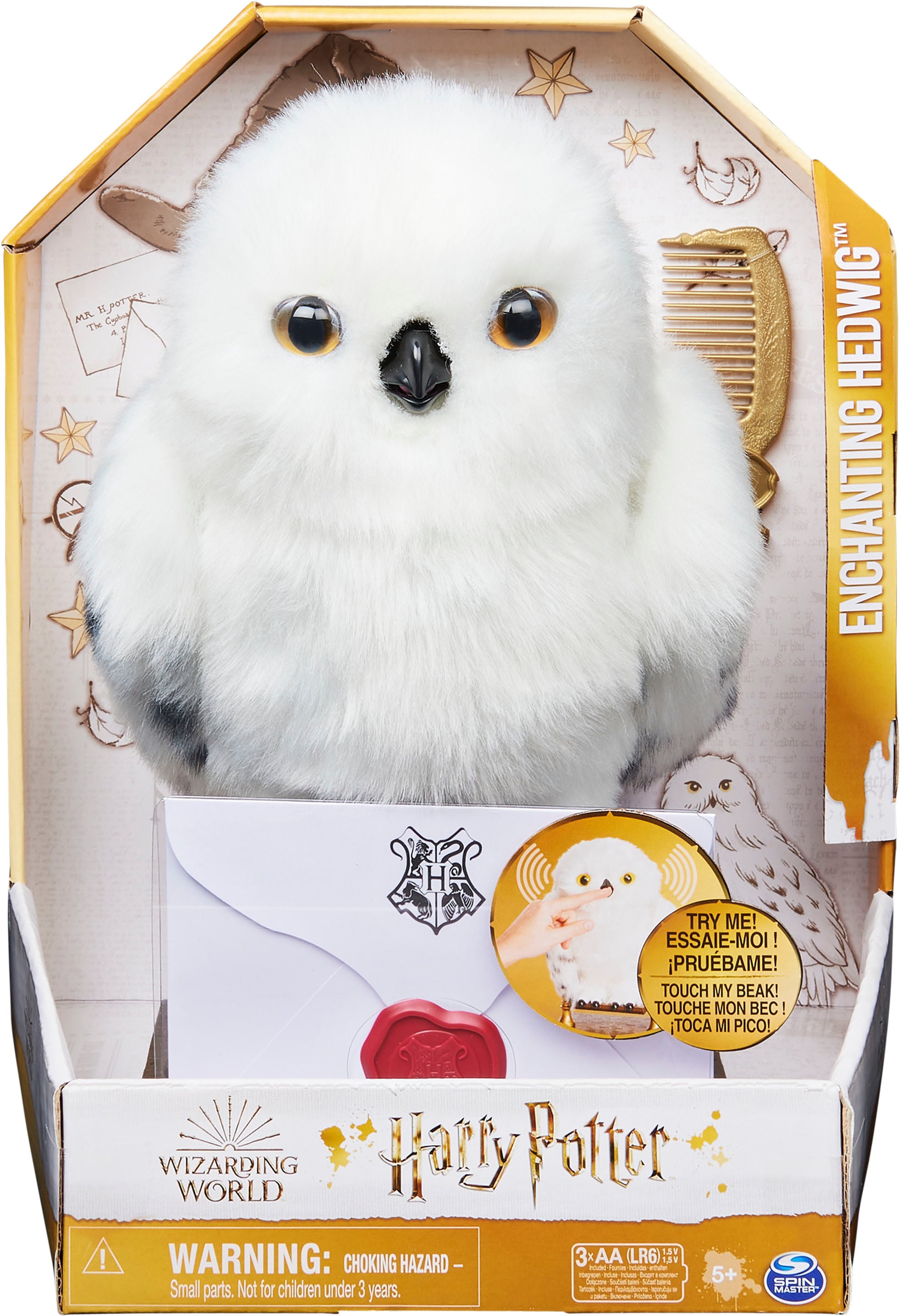 Spin Master Plüschfigur »Wizarding World - Hedwig - Interaktive Eule«, mit Geräuschen und Bewegungen