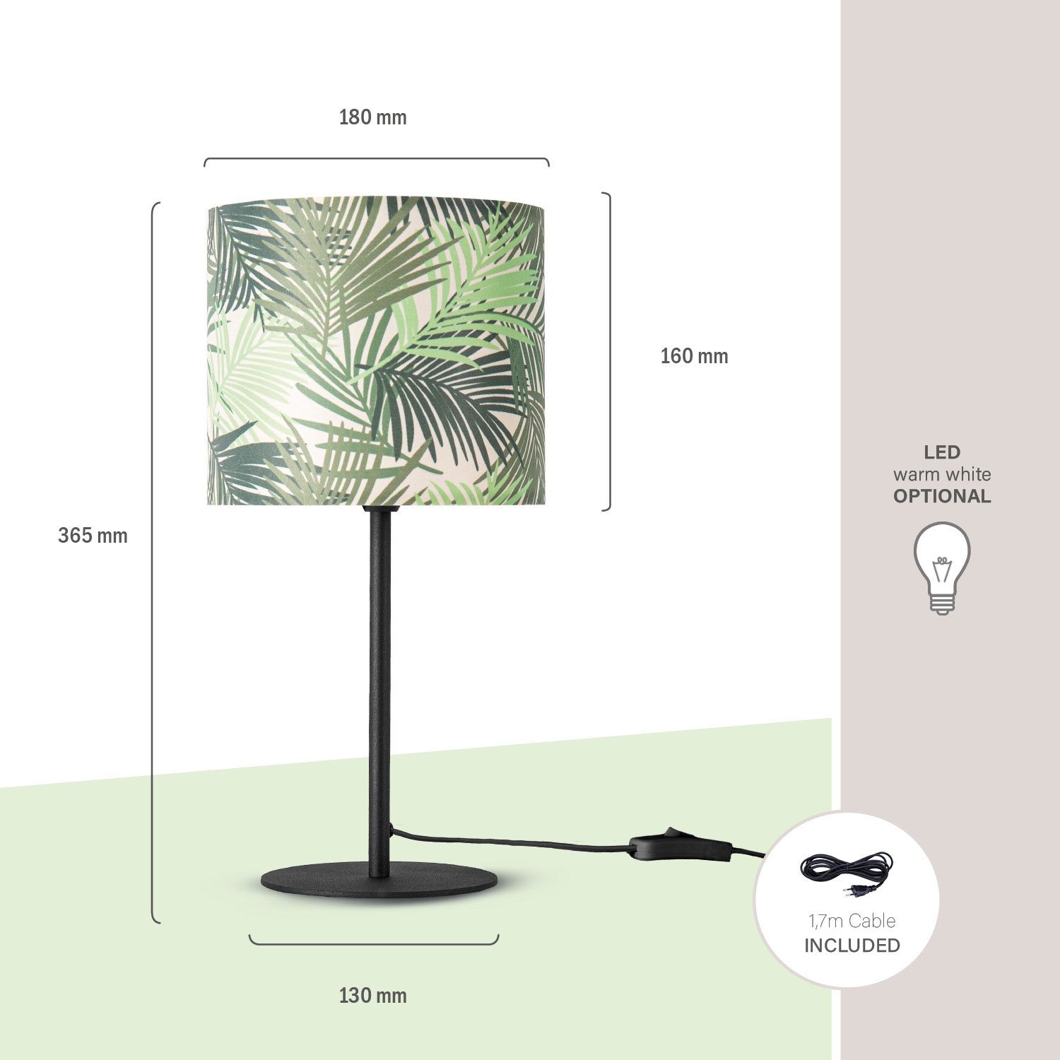 Paco Home Tischleuchte »Ostende 534« E14 Leselampe  Nachtlicht Kinder Schreib Lampenschirm Jungle