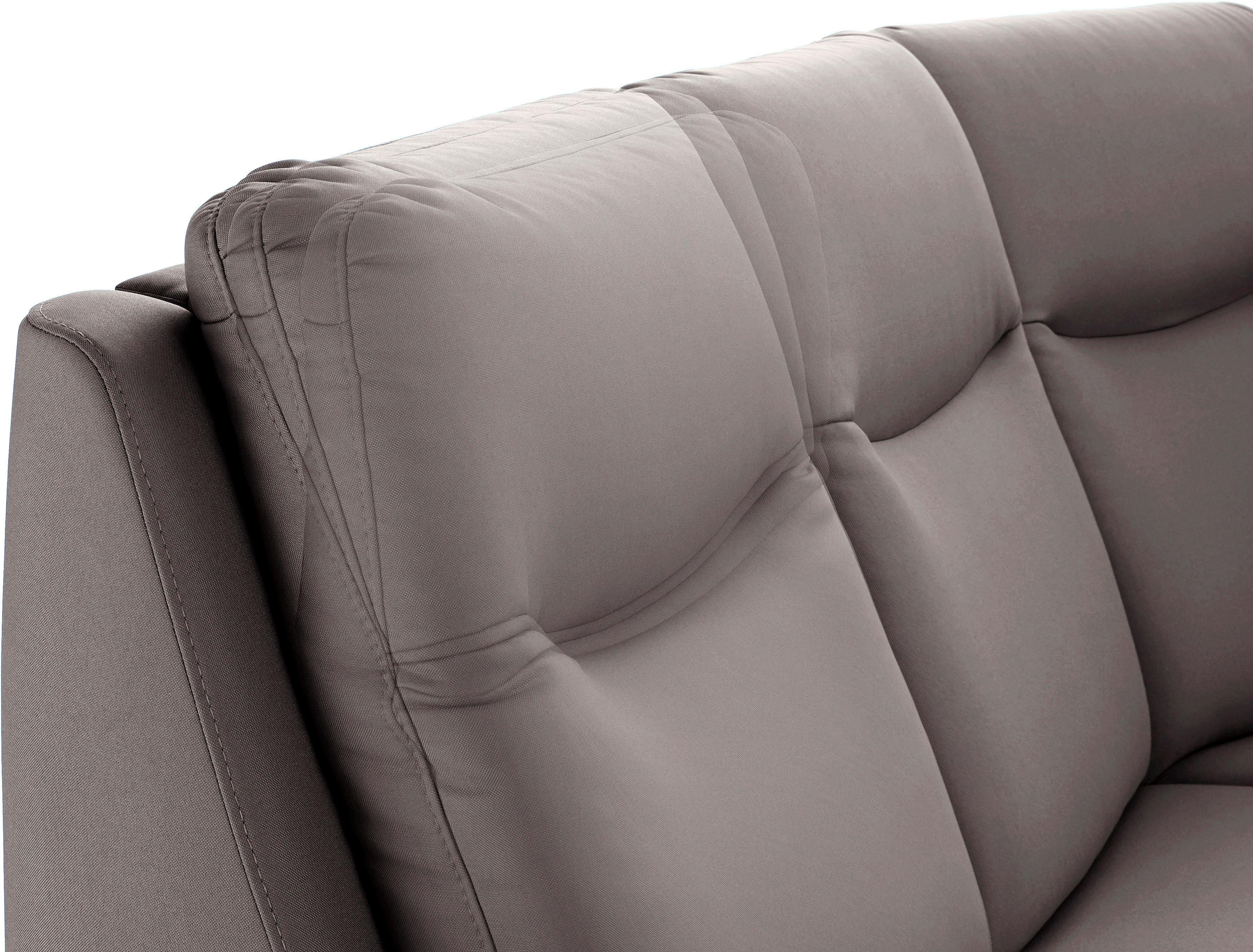 sit&more Ecksofa »Boccaccio L-Form« mit Federkern und Kopfteilverstellung, wahlweise mit Bettfunktion