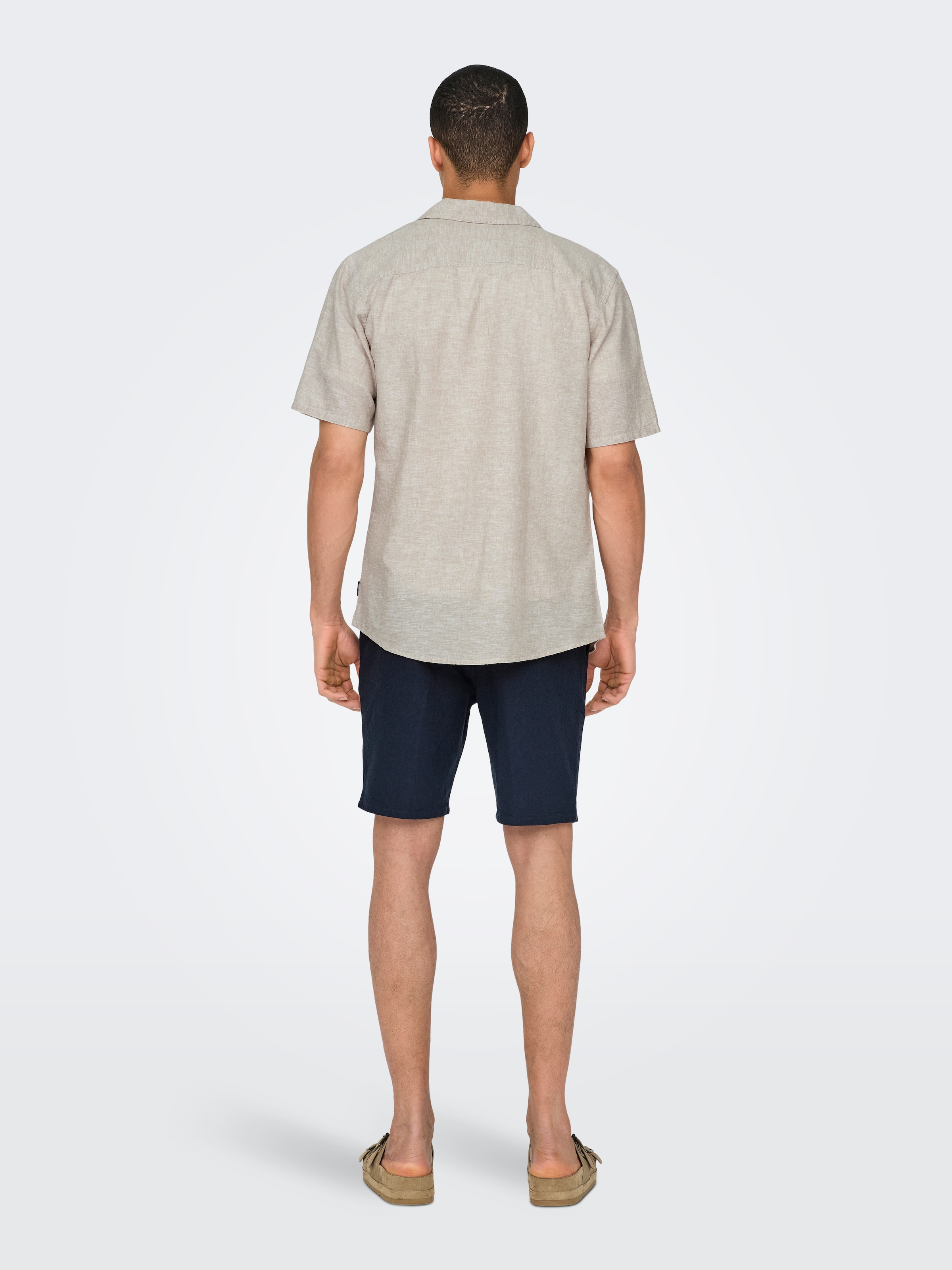 ONLY & SONS Kurzarmhemd »ONSCAIDEN SS SOLID RESORT LINEN NOOS«