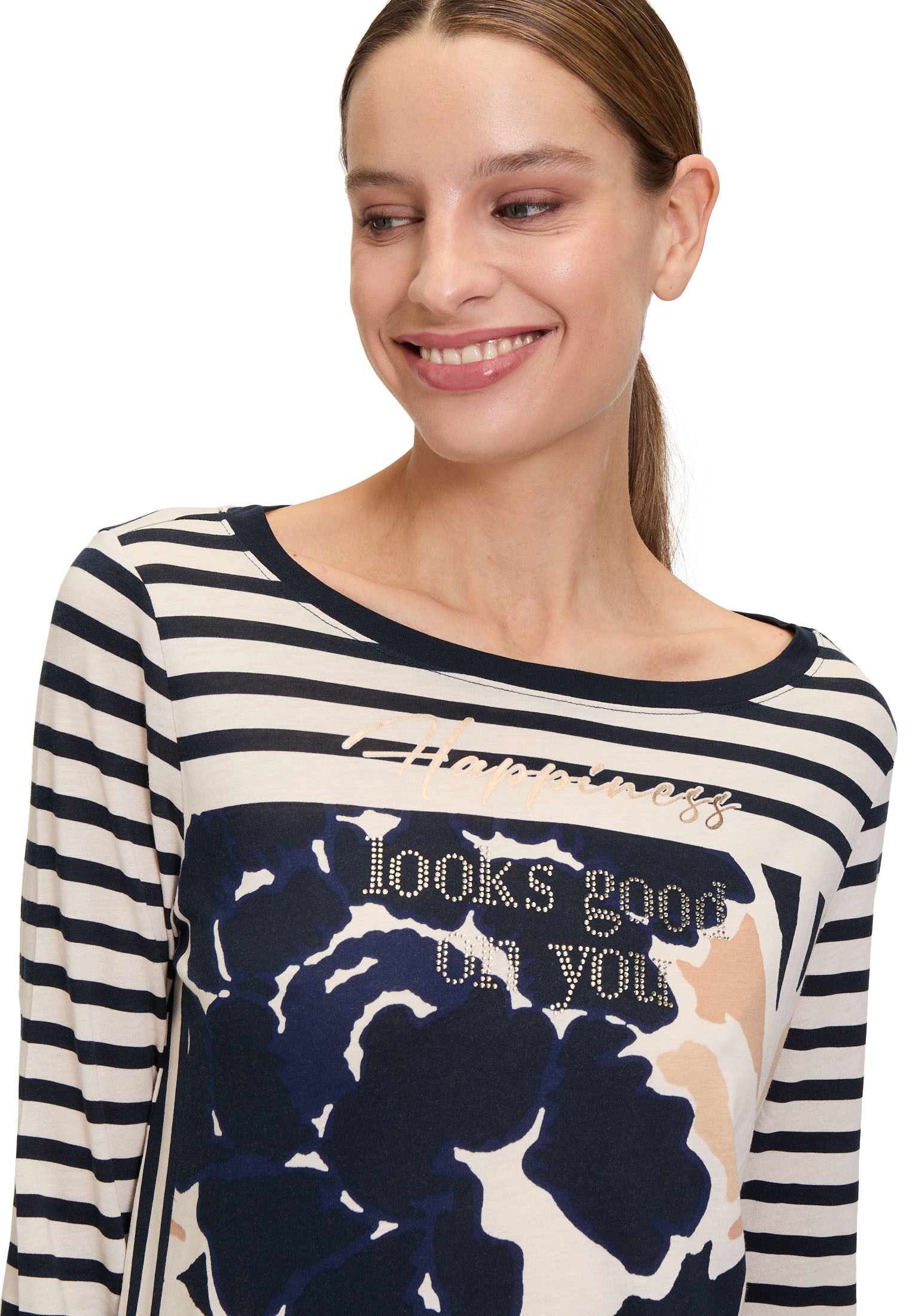 Betty Barclay Langarmshirt »Casual-Shirt mit Tunnelzug«