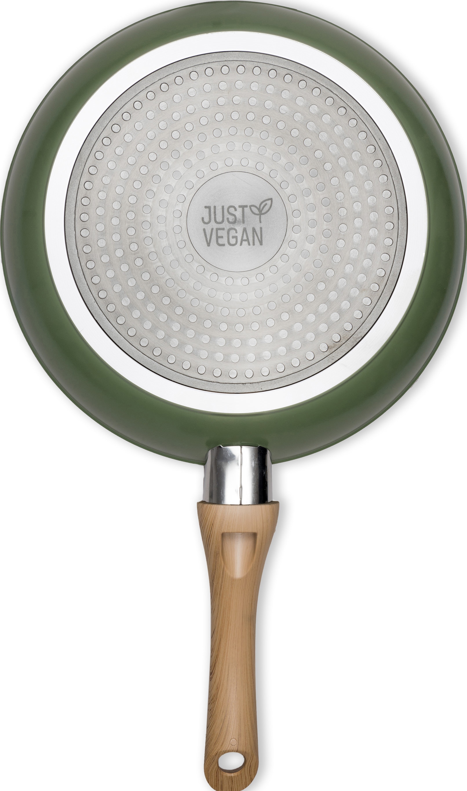 JUST VEGAN Pfannen-Set »CeraVegan«, Aluminium, (Set, 2 tlg.), Pflanzliche Keramikbeschichtung, Induktion