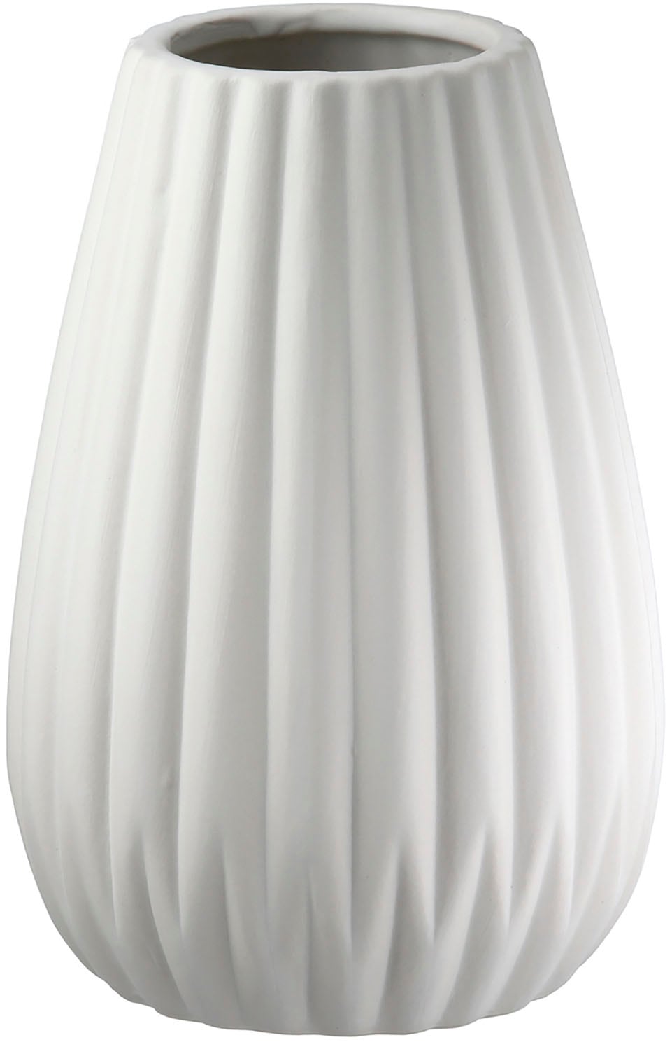 Casablanca by Gilde Tischvase »2tlg. Set Vase Piega weiß H.17 cm«, (1 St.)