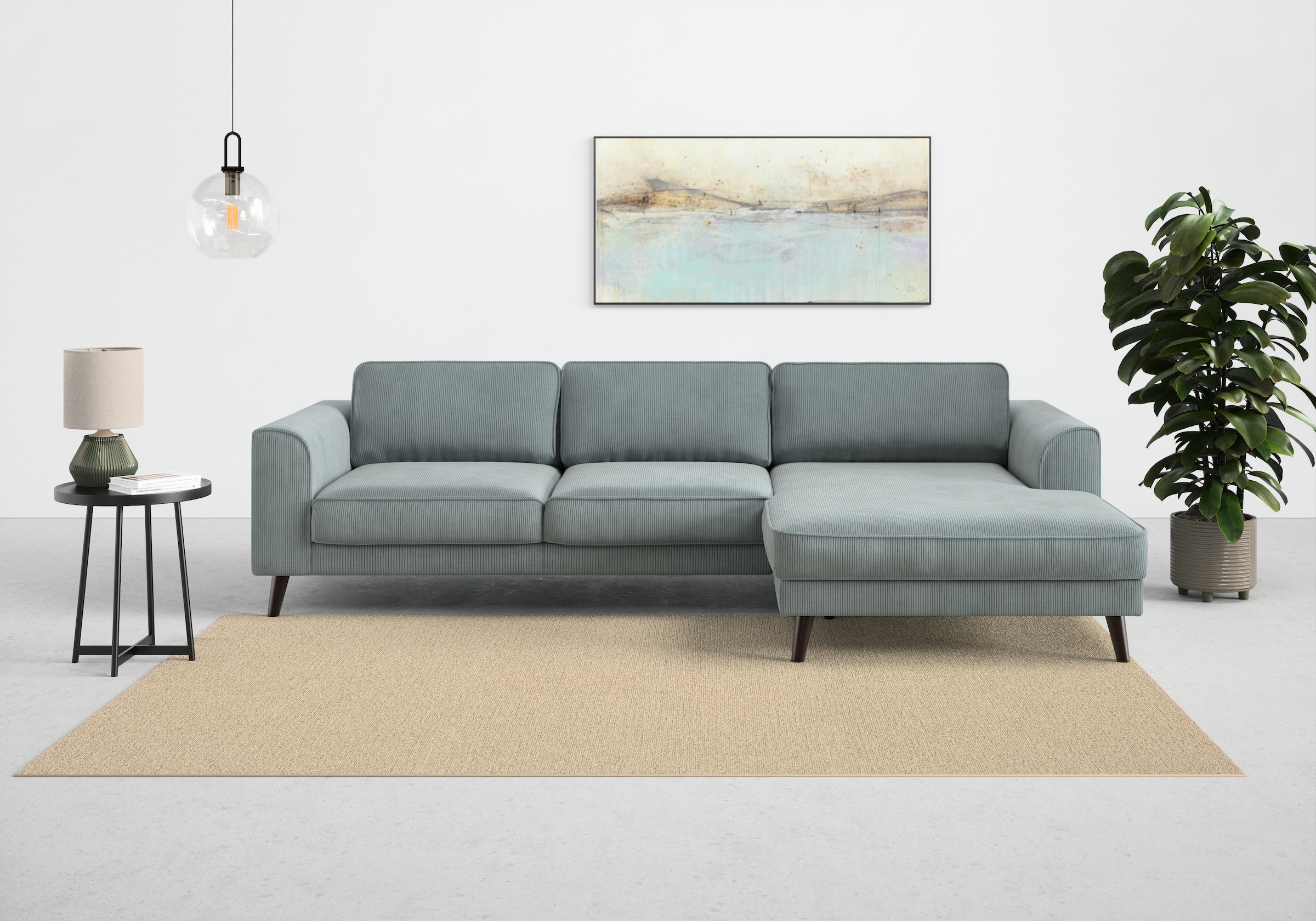 TRENDMANUFAKTUR Ecksofa »Lumber Jack, elegantes Designsofa, L-Form«, wahlweise mit...