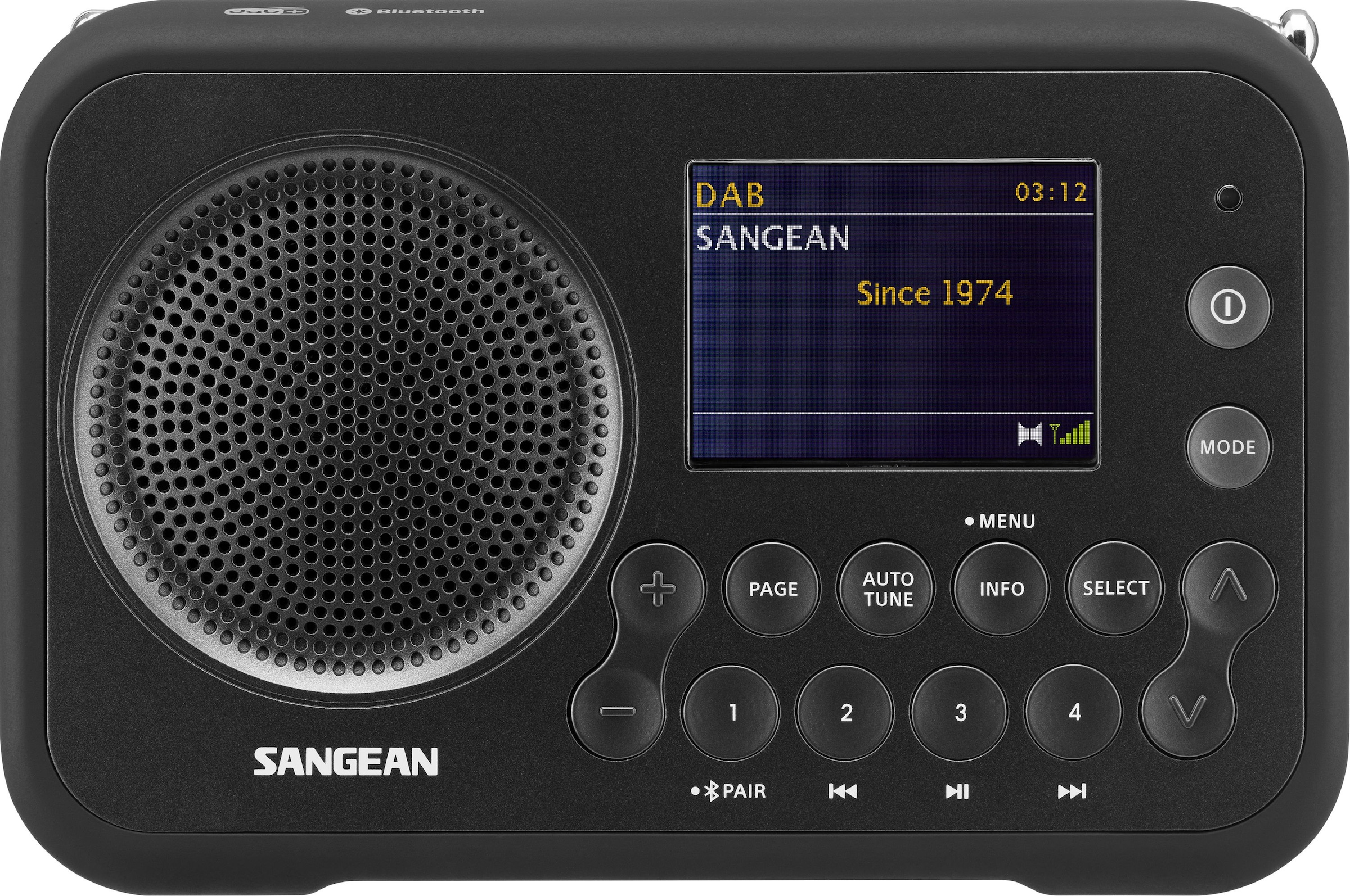 Sangean Digitalradio (DAB+) »SANGEAN DPR-76BT«, (Bluetooth FM-Tuner mit RDS-Digitalradio (DAB+)