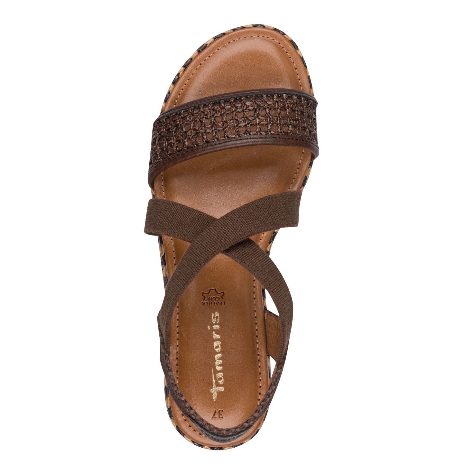 Tamaris Riemchensandale  Sommerschuh, Sandalette mit bestickter Sohle